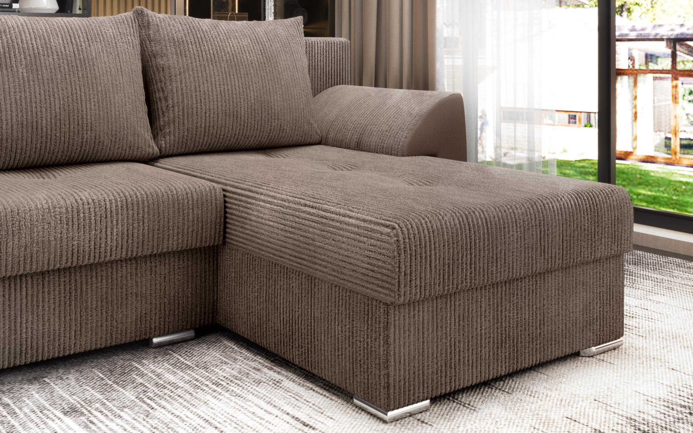 Extendable corner sofa Nord, dark beige  8