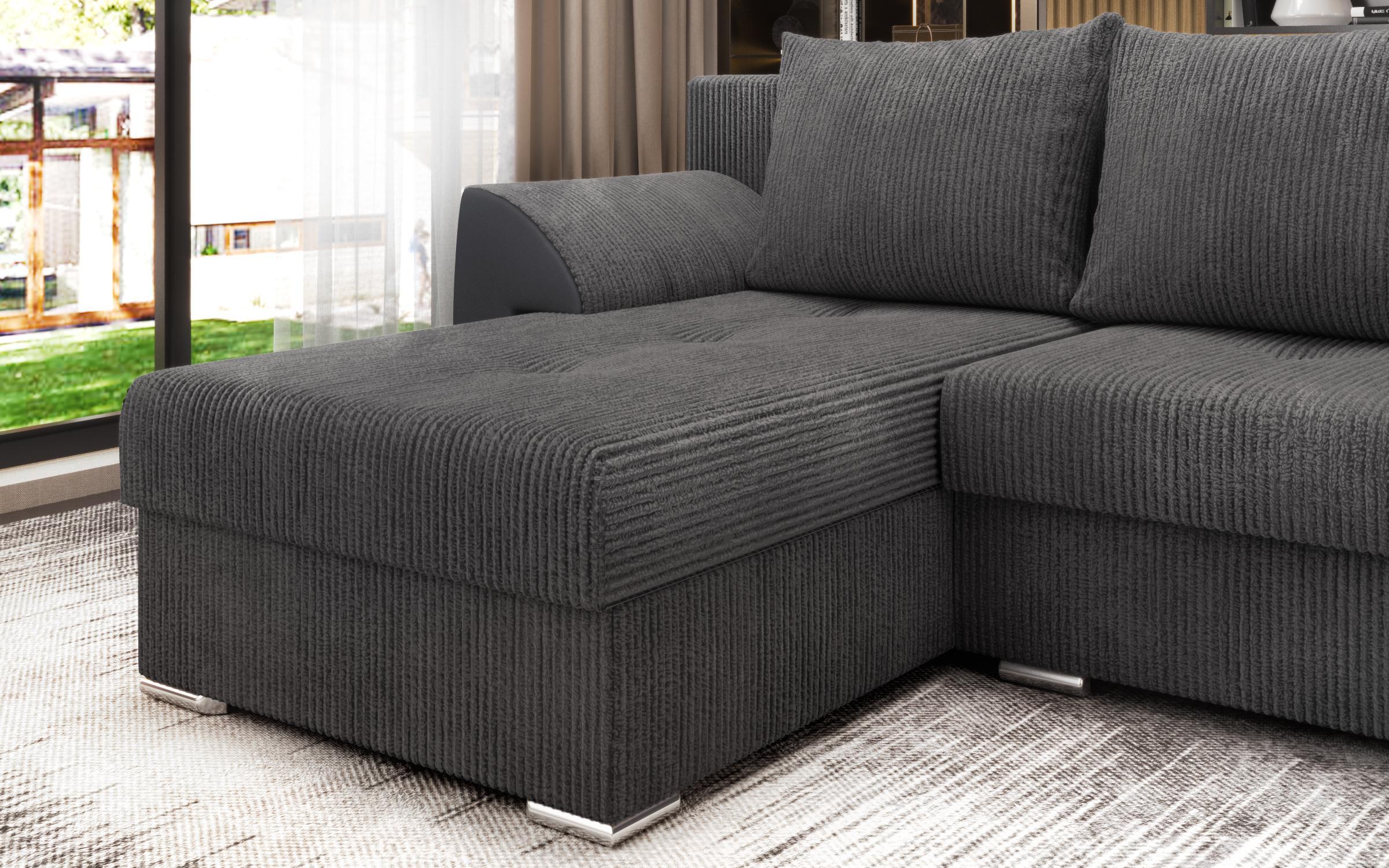 Extendable corner sofa Nord, grey  8