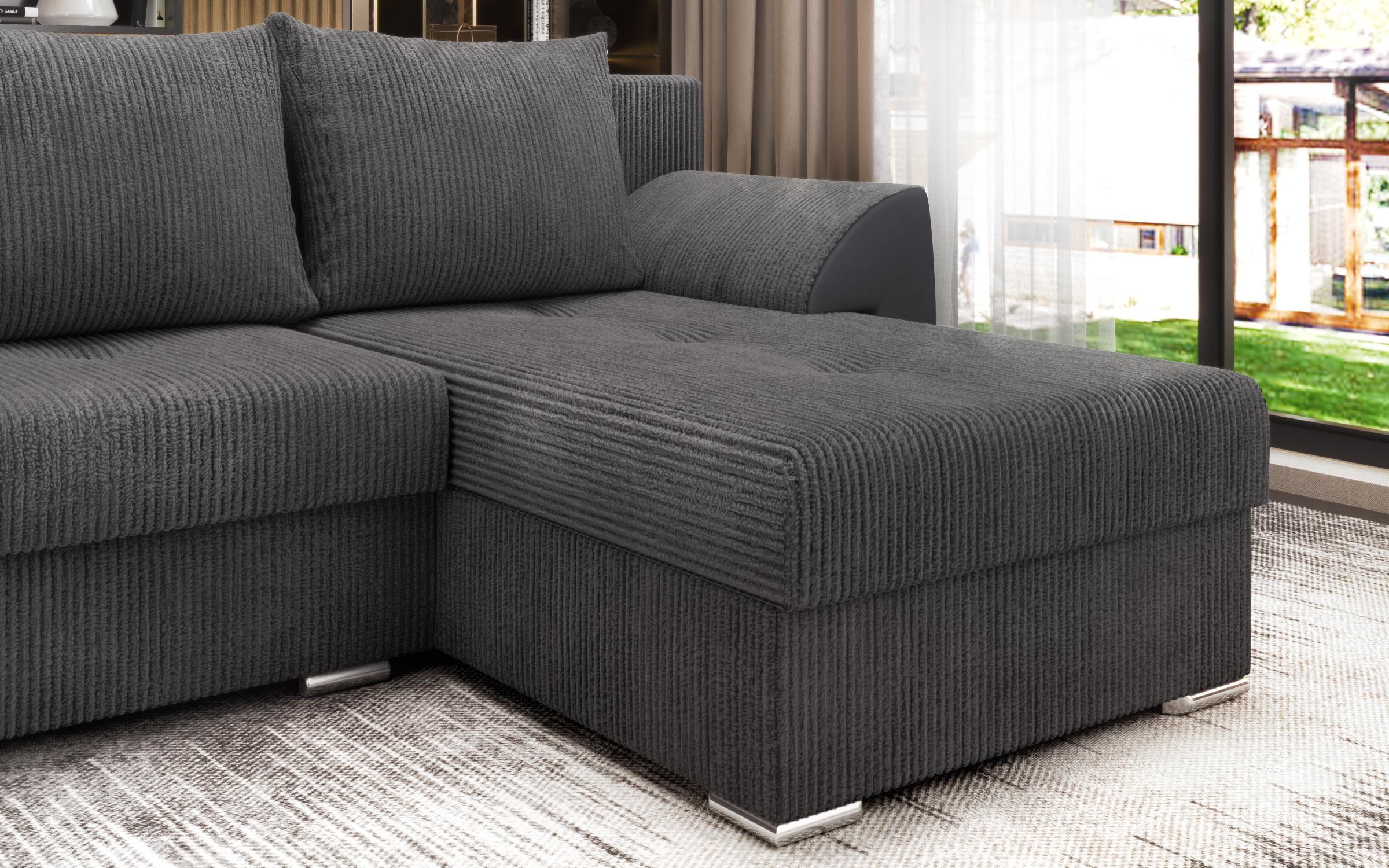 Extendable corner sofa Nord, grey  9