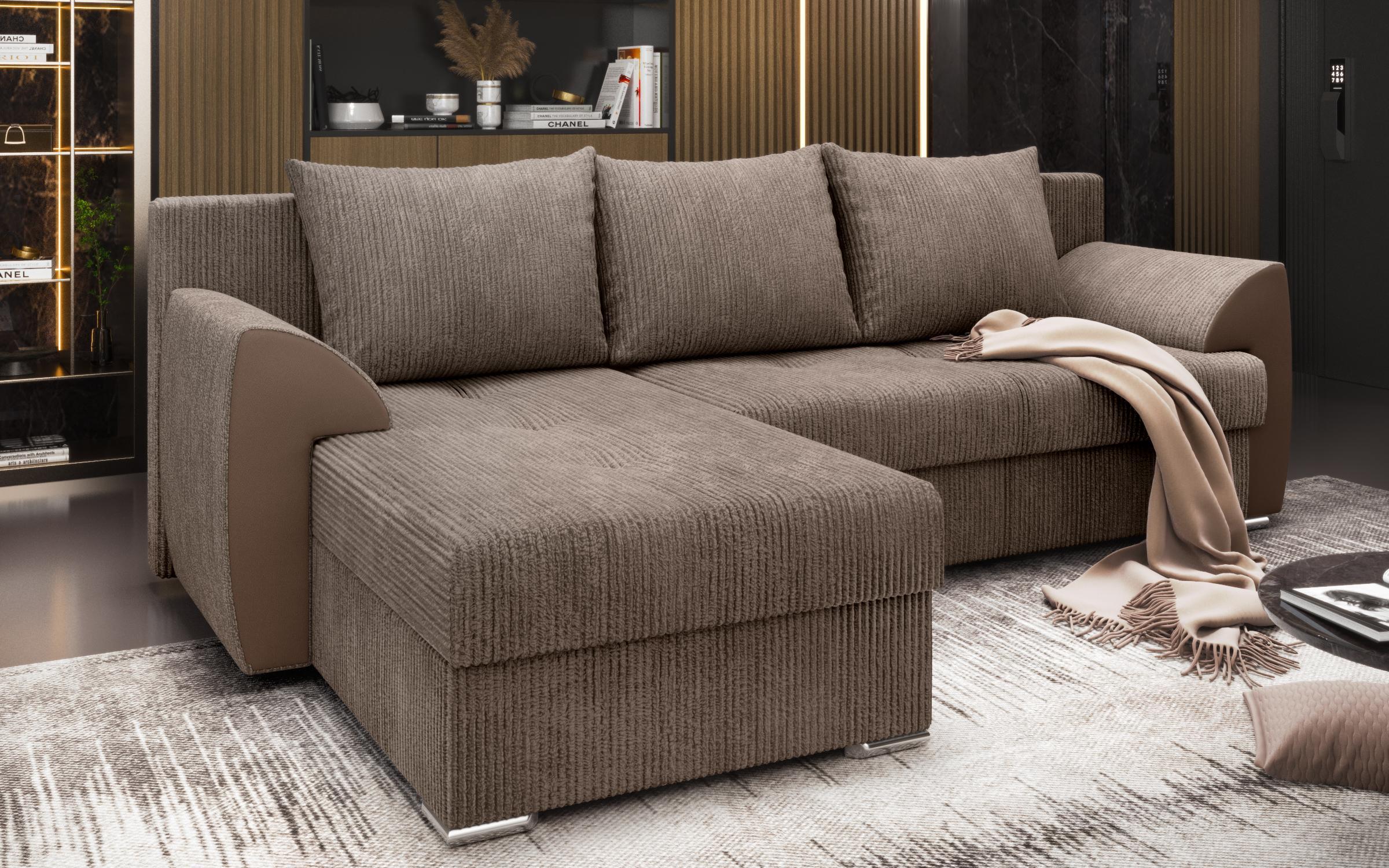 Extendable corner sofa Nord, dark beige  9