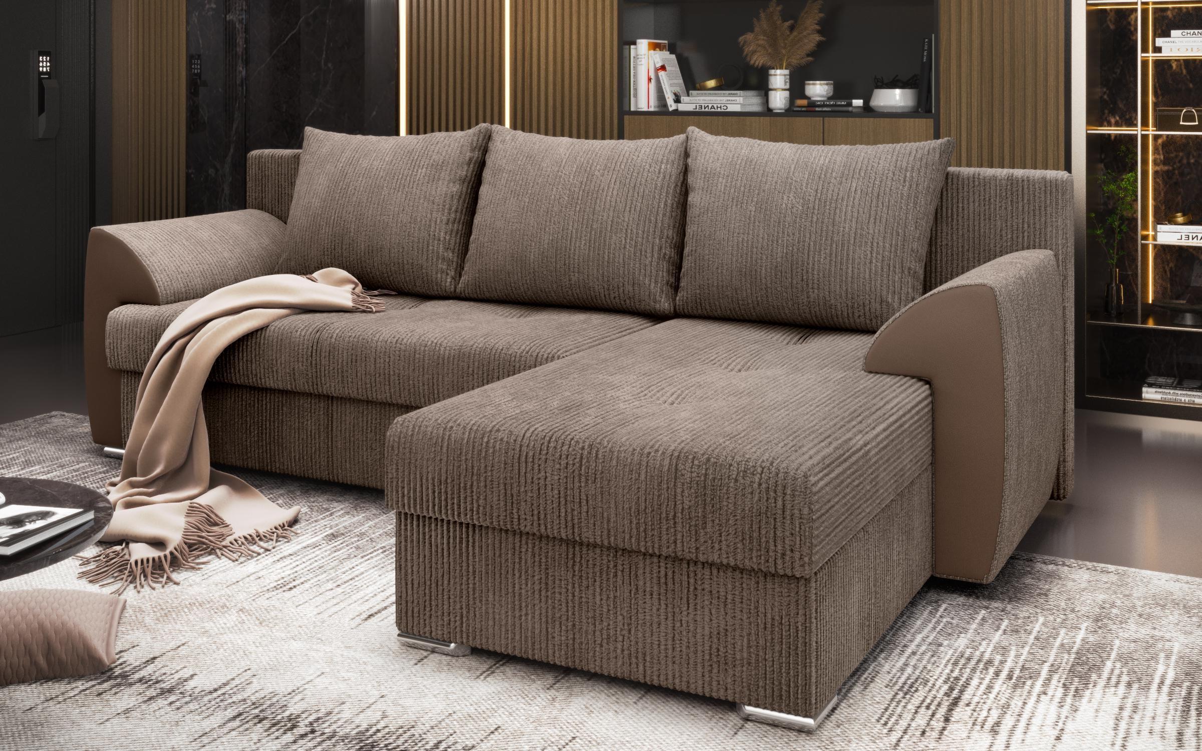 Extendable corner sofa Nord, dark beige  9