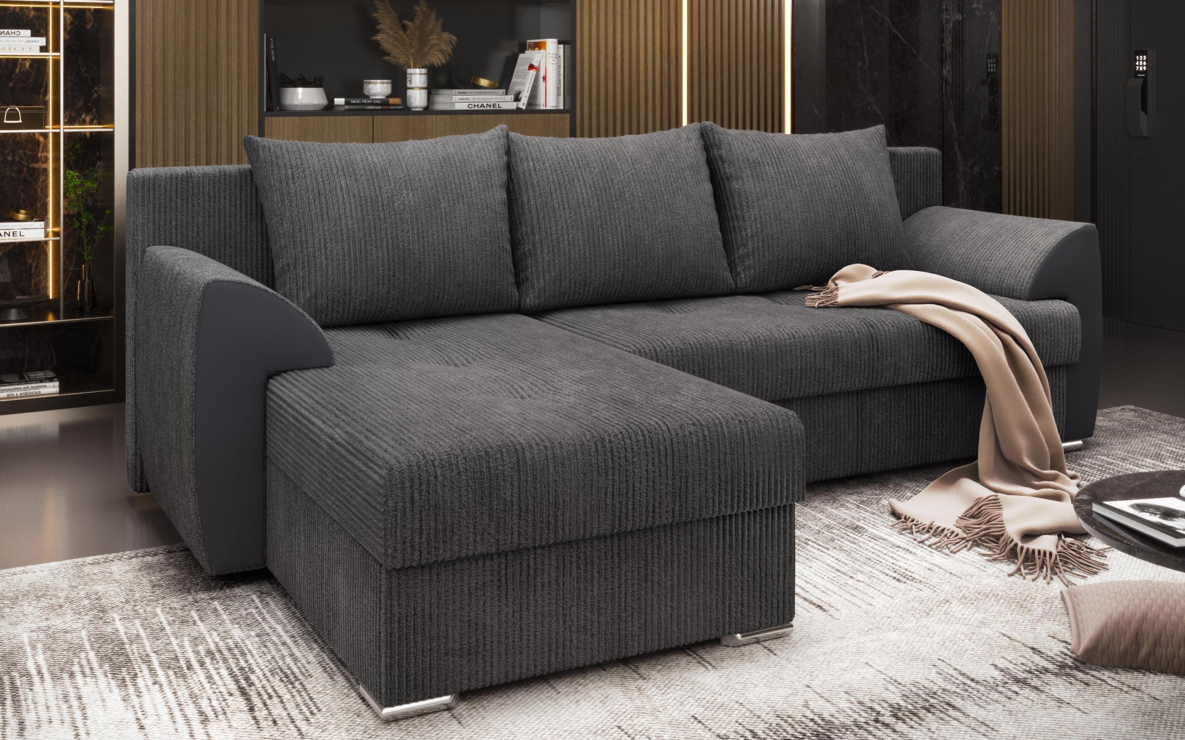 Extendable corner sofa Nord, grey  10