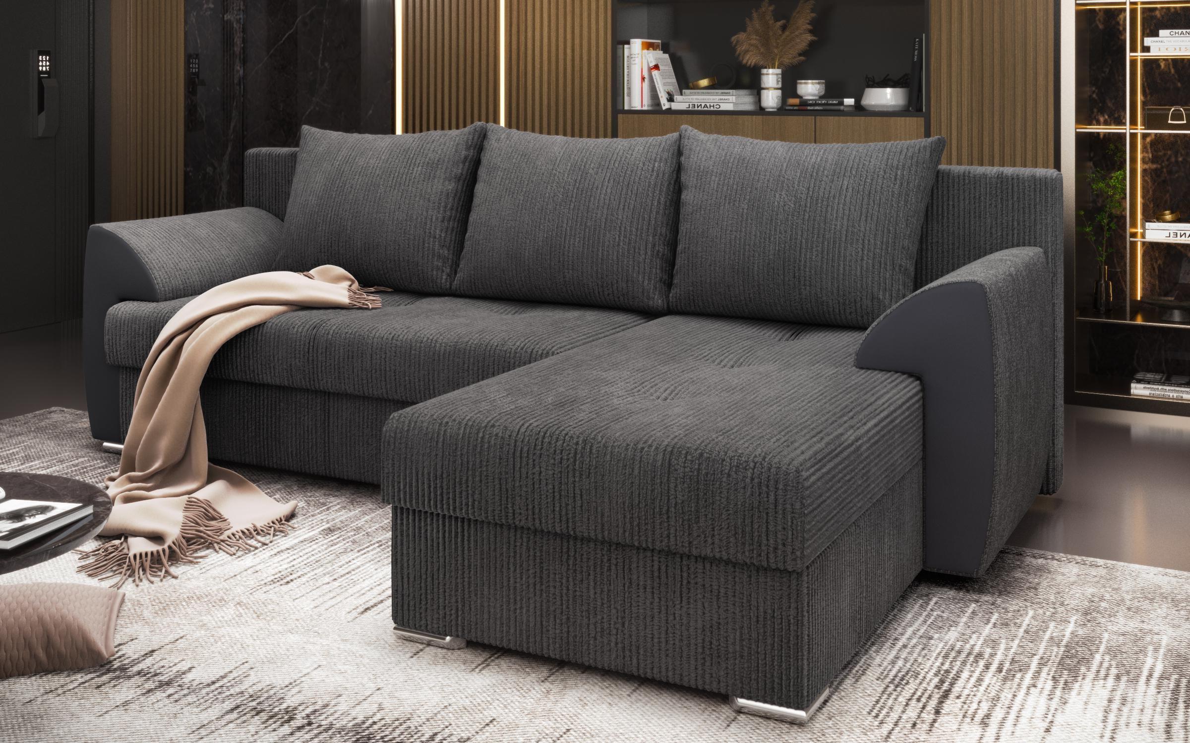 Extendable corner sofa Nord, grey  10