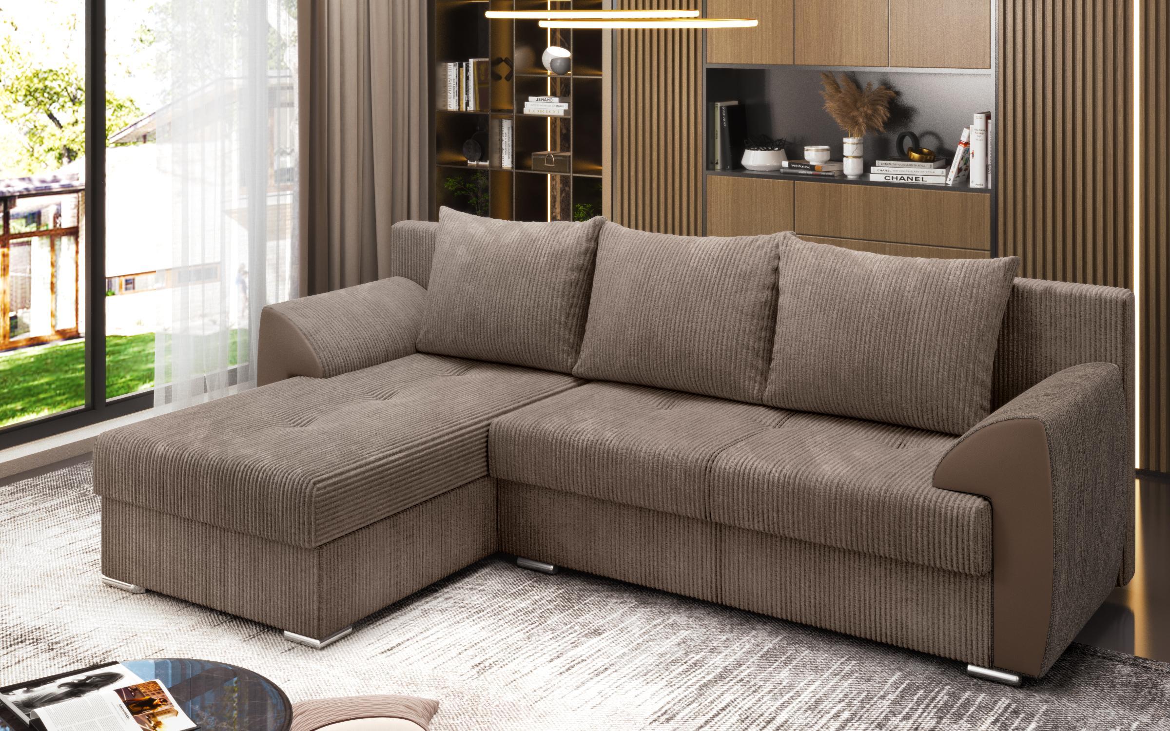 Extendable corner sofa Nord, dark beige  5