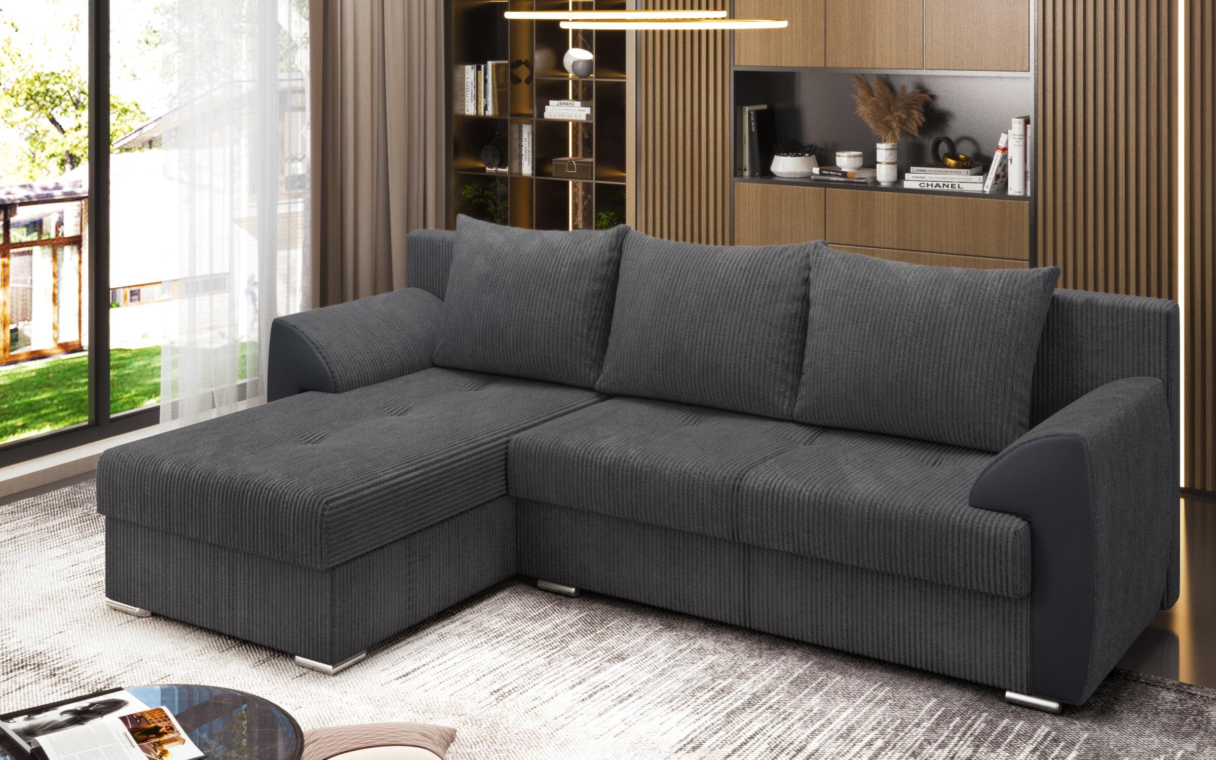 Extendable corner sofa Nord, grey  6