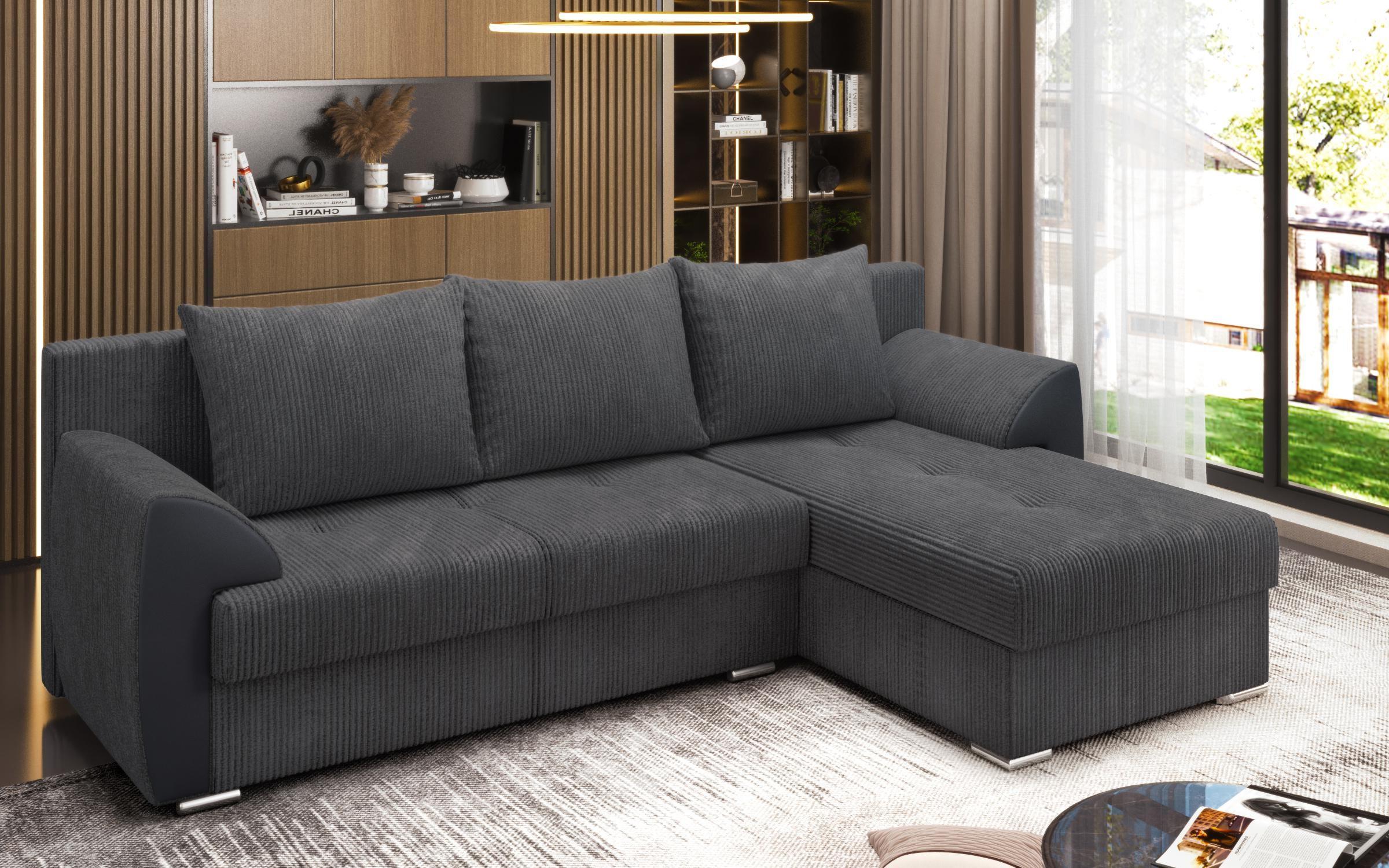 Extendable corner sofa Nord, grey  6
