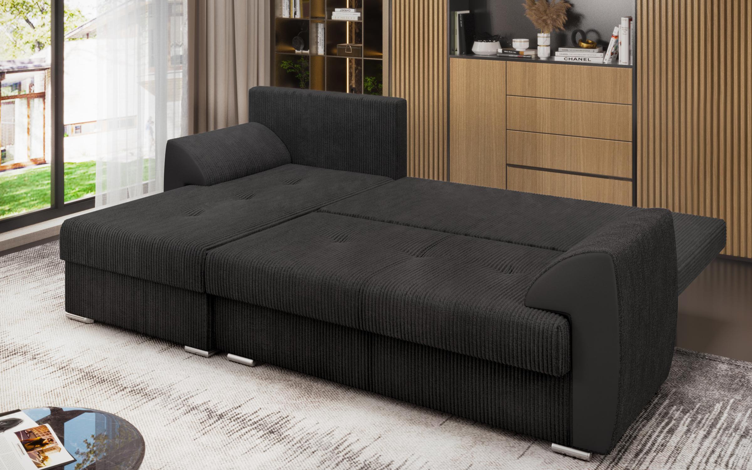 Extendable corner sofa Nord, dark grey  6