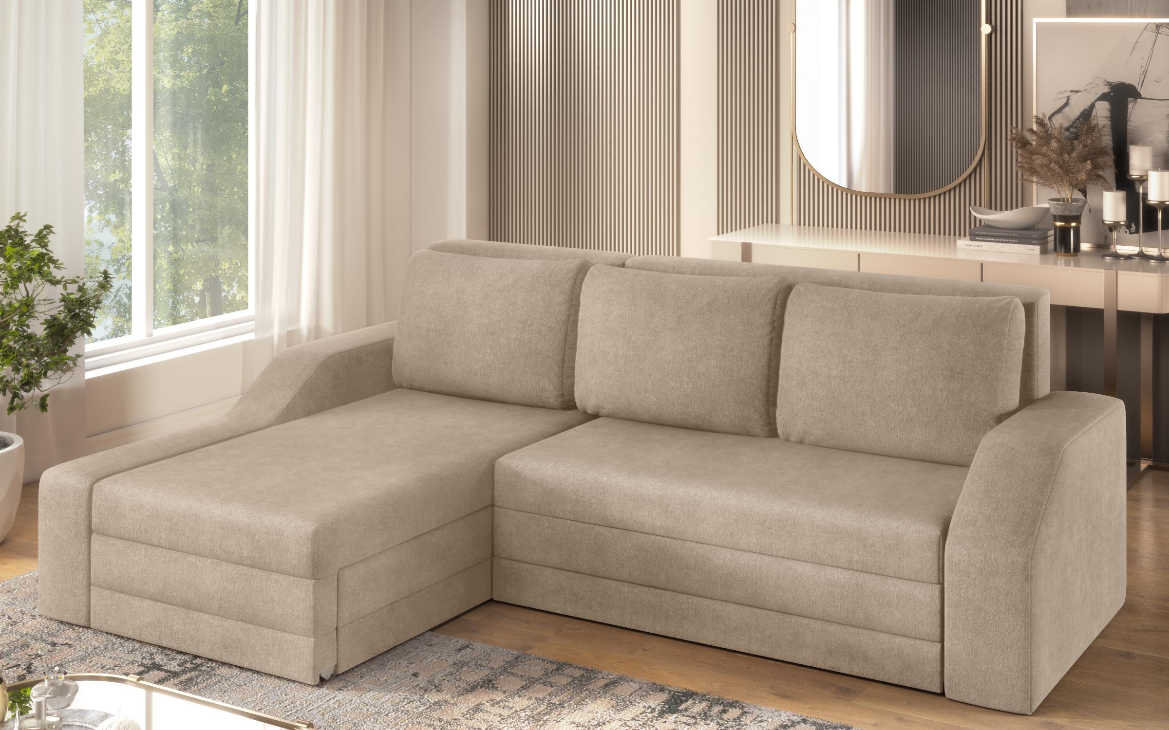 Extendable corner sofa Russell, light beige  4