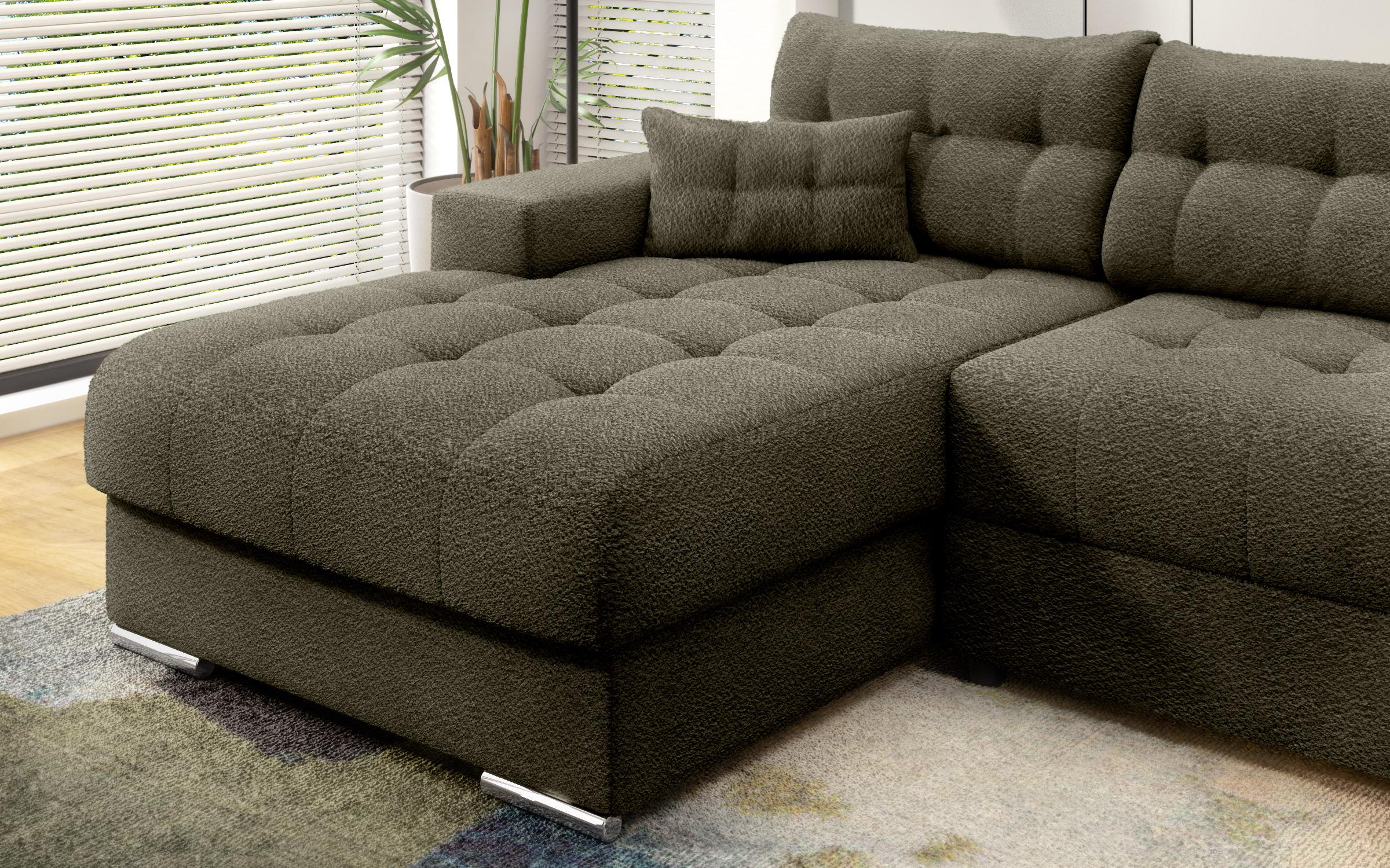 Extendable corner sofa Sander, green  9