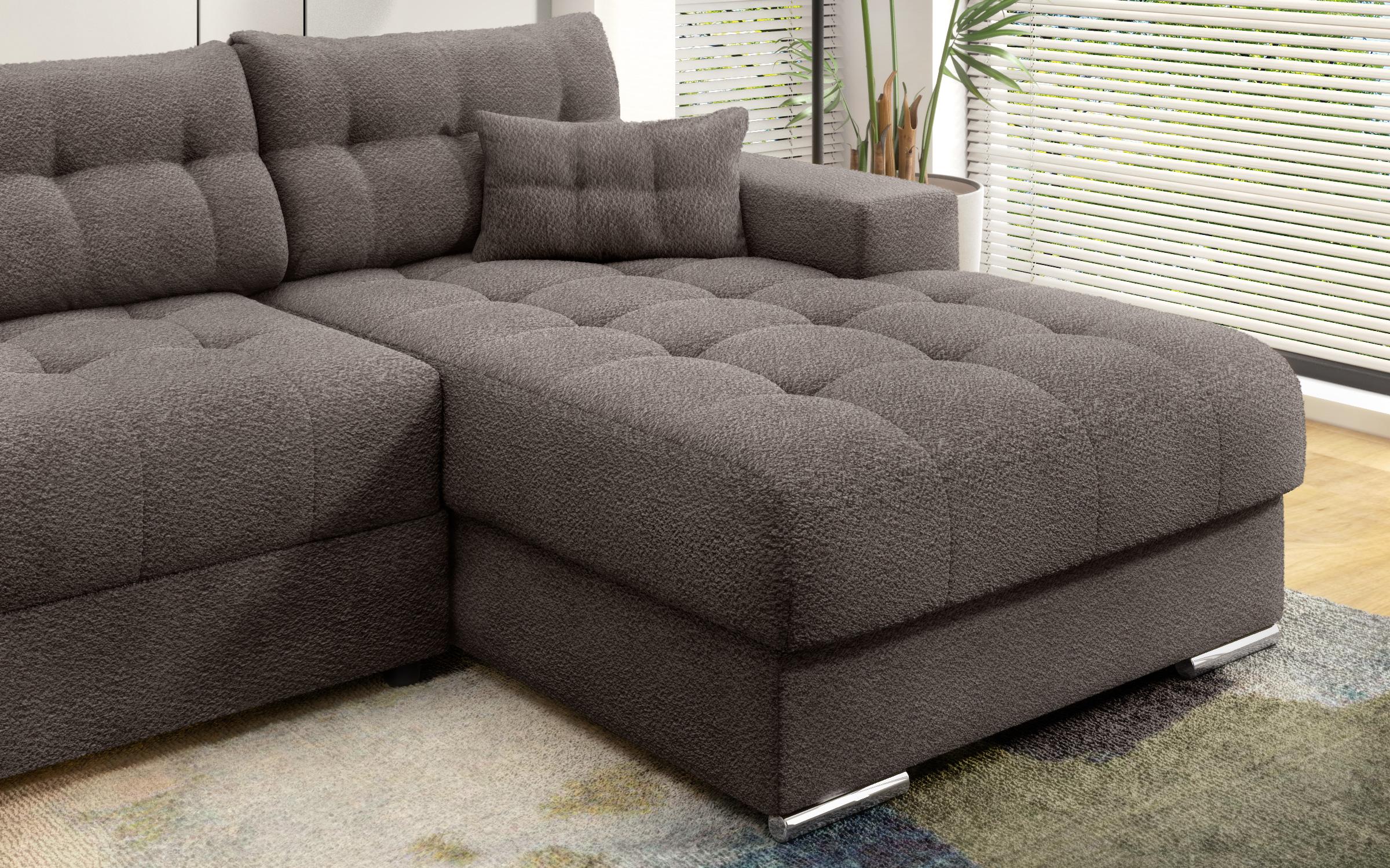 Extendable corner sofa Sander, light brown  9