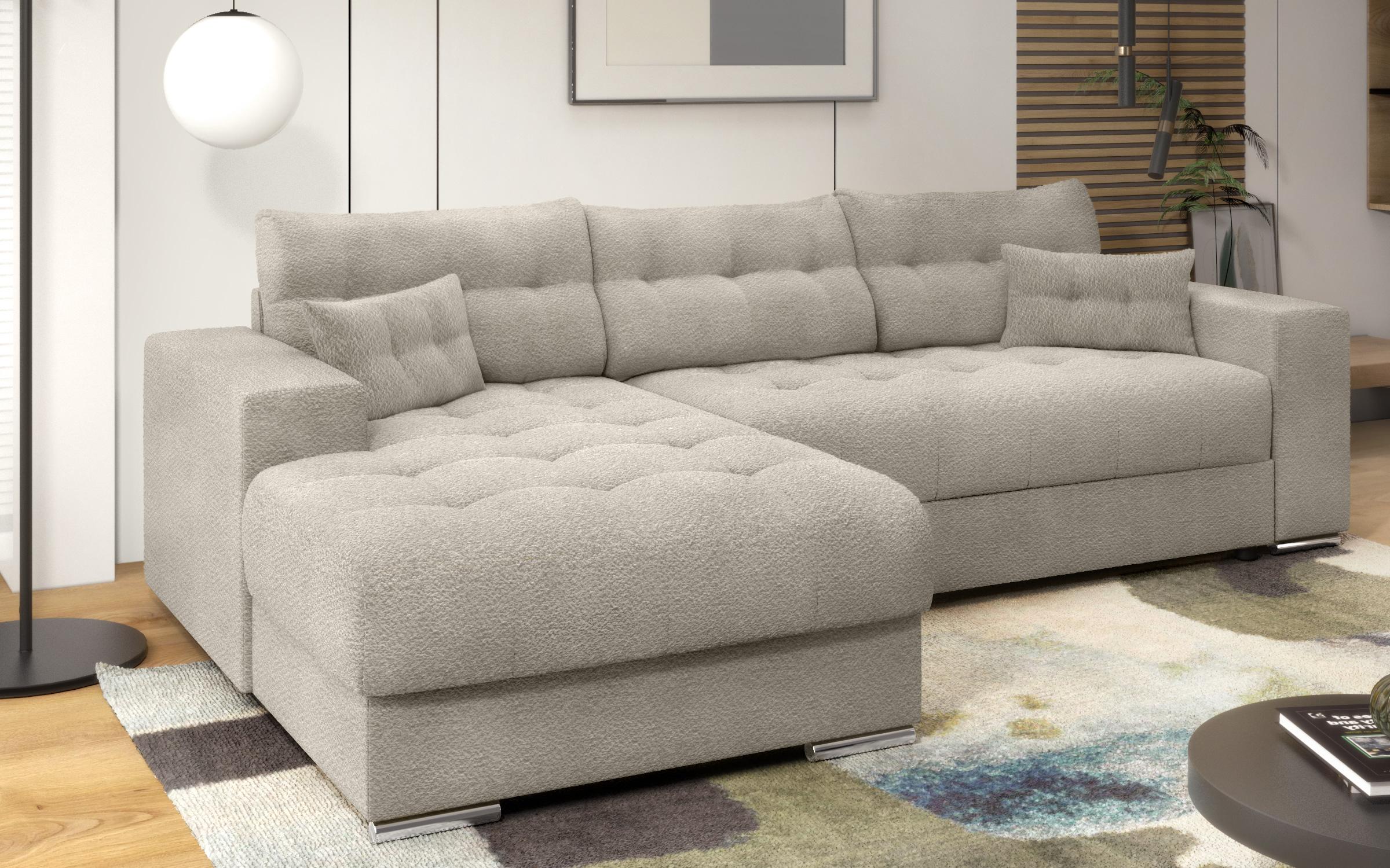 Extendable corner sofa Sander, beige  6