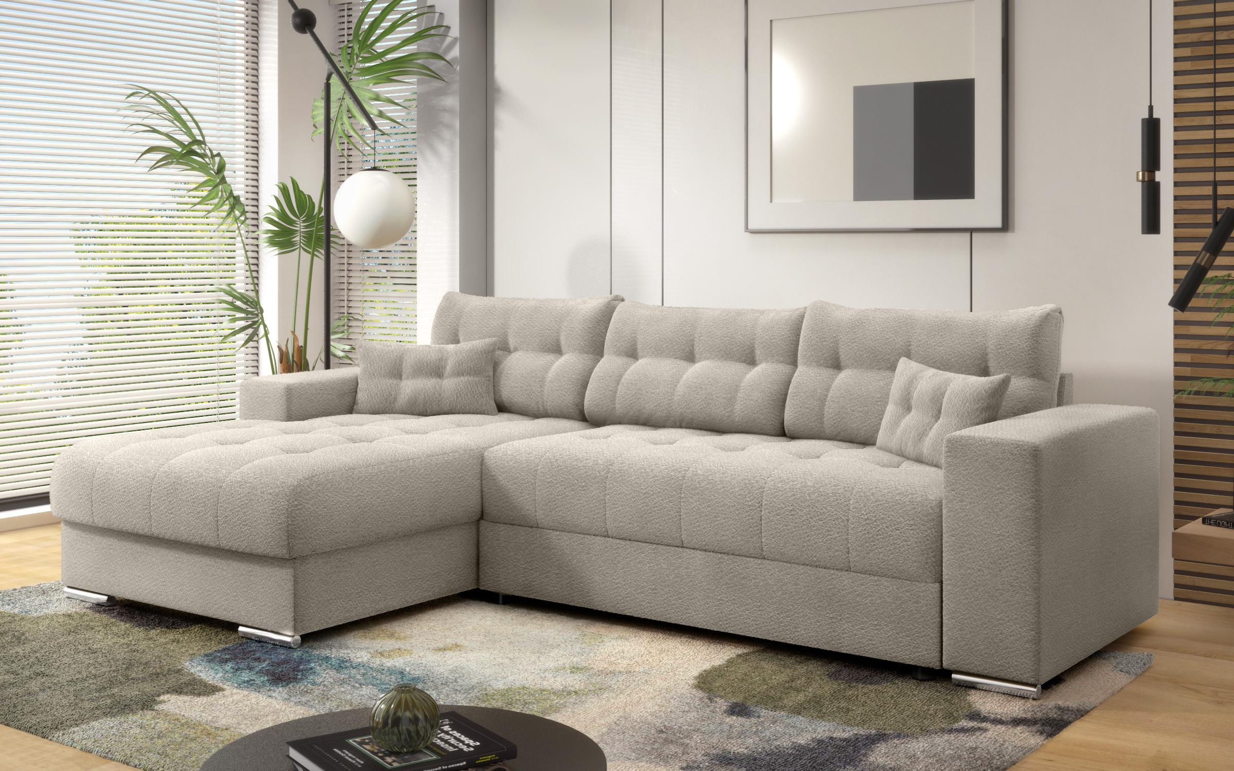 Extendable corner sofa Sander, beige  7