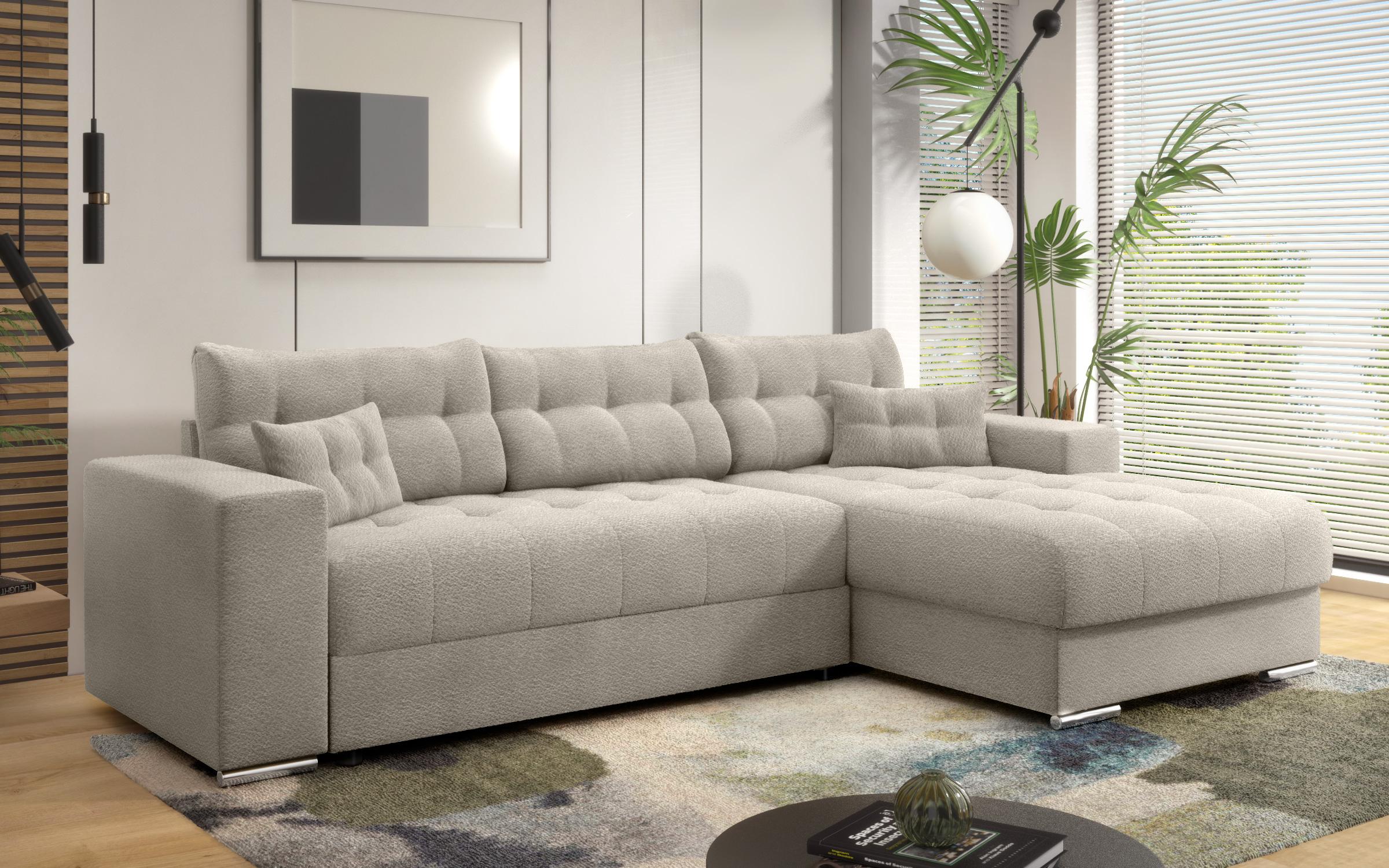 Extendable corner sofa Sander, beige  5