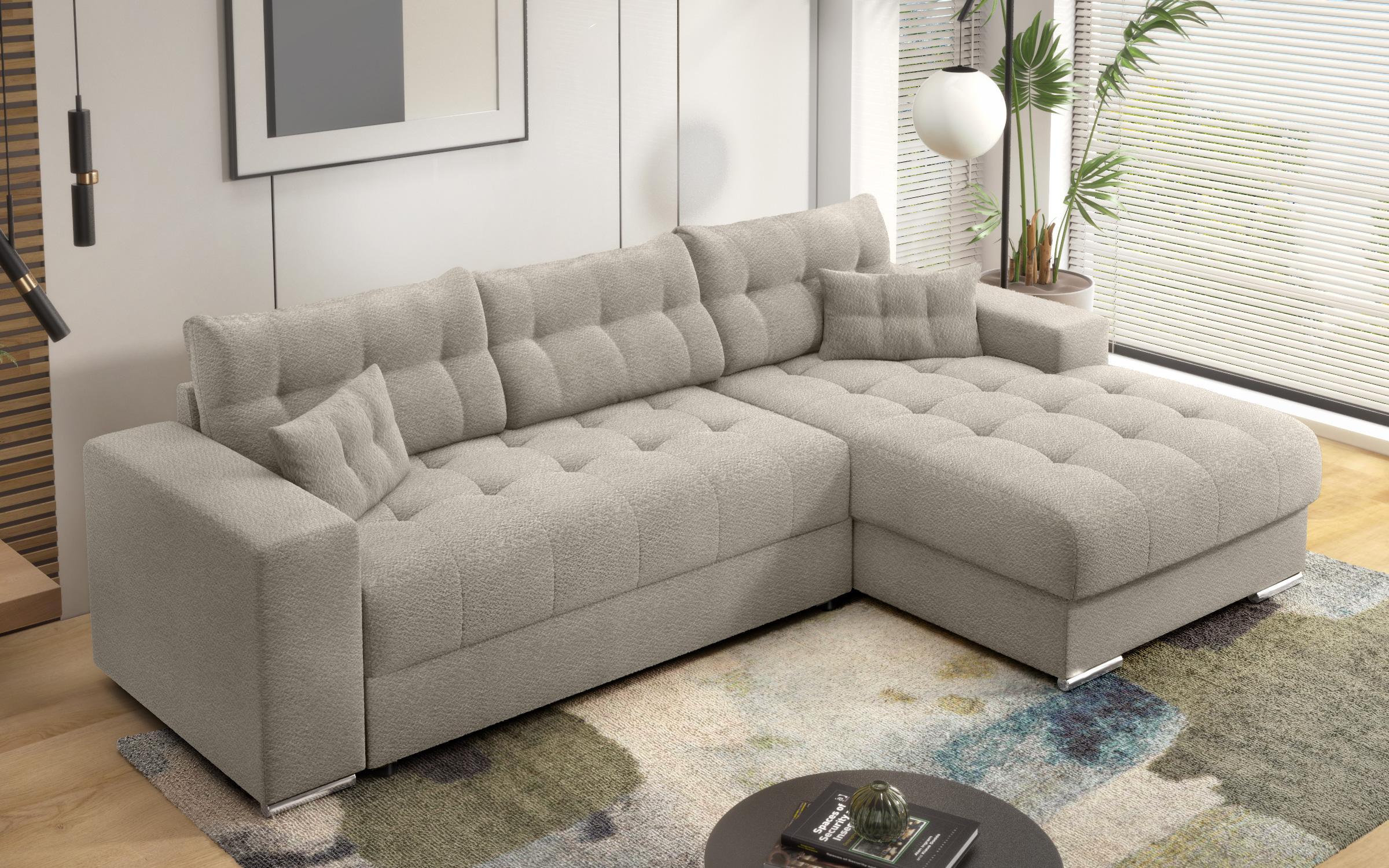Extendable corner sofa Sander, beige  6