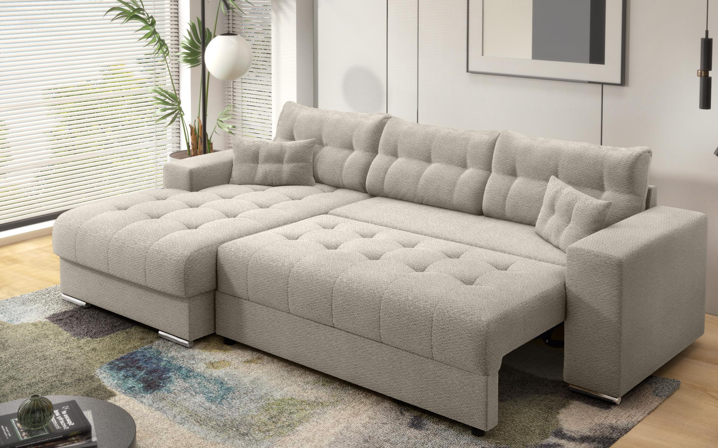 Extendable corner sofa Sander, beige  9