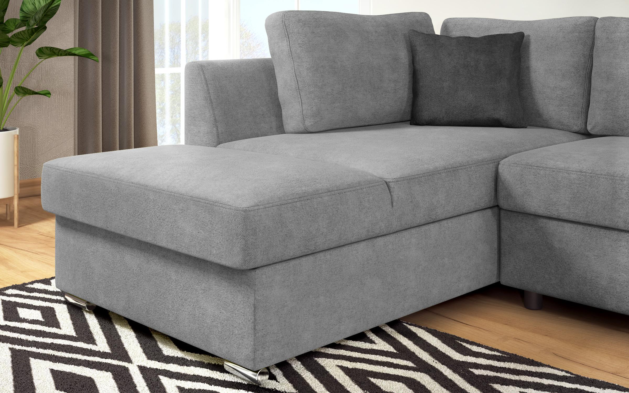 Extendable corner sofa Toscana S, light grey + dark grey  10