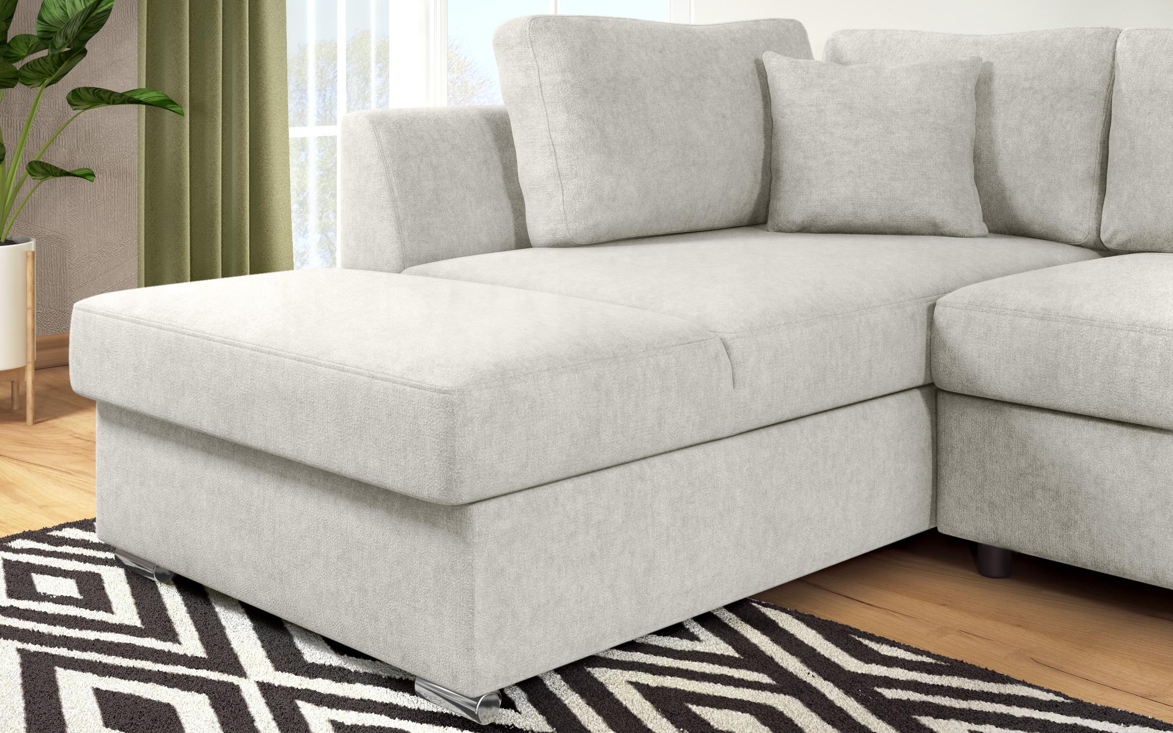 Extendable corner sofa Toscana S Supreme, white  8