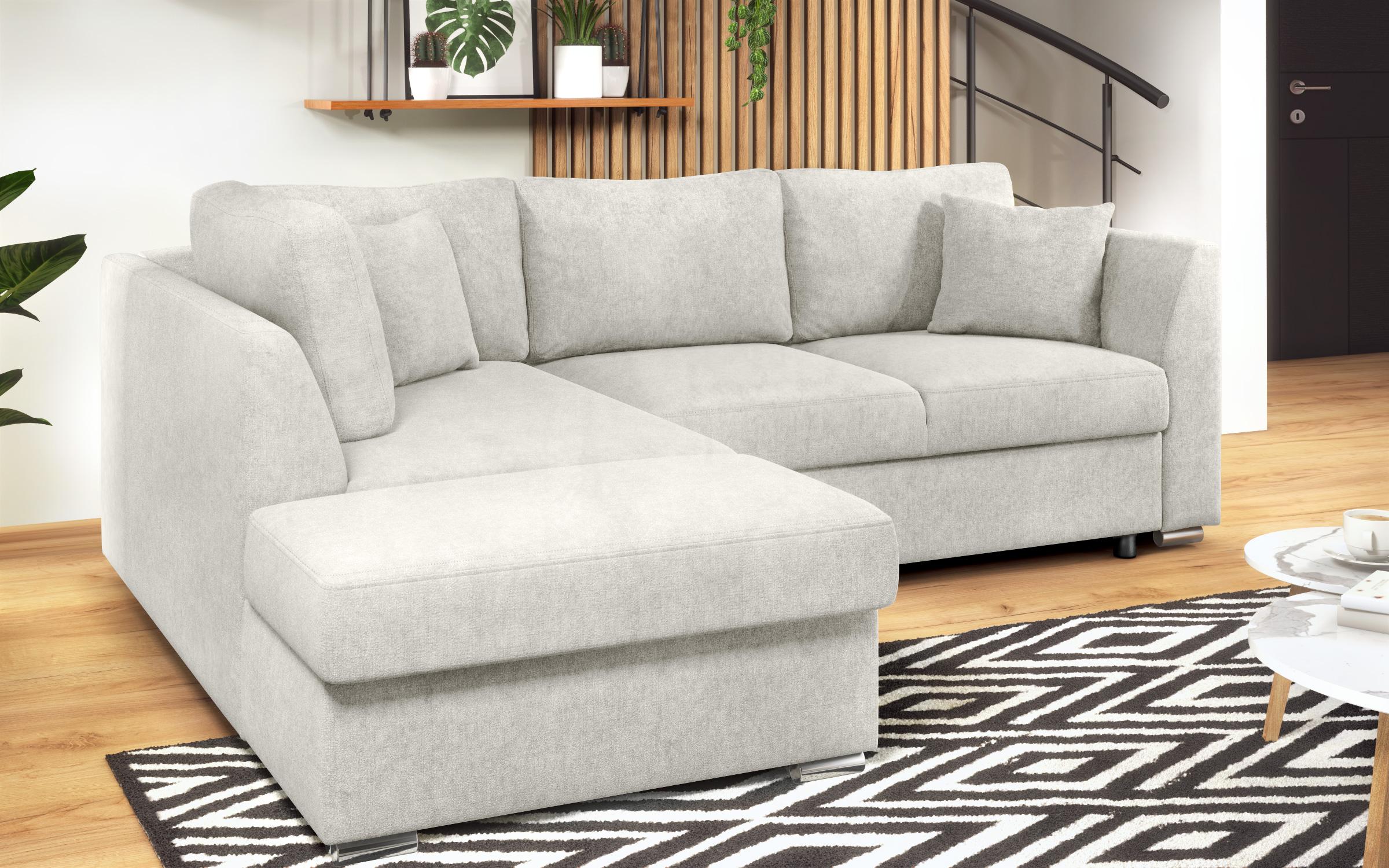 Extendable corner sofa Toscana S Supreme, white  4