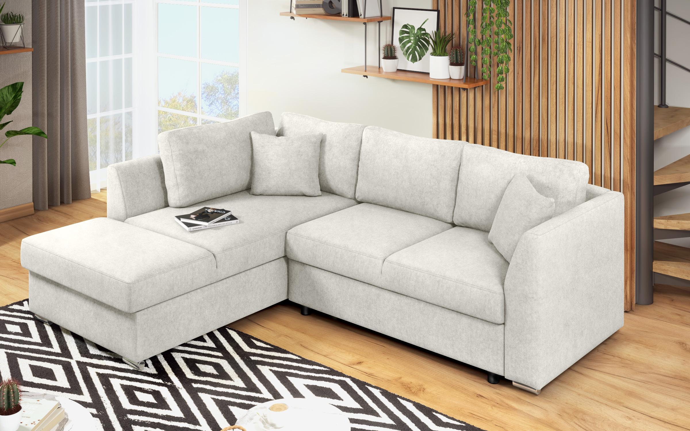 Extendable corner sofa Toscana S Supreme, white  5