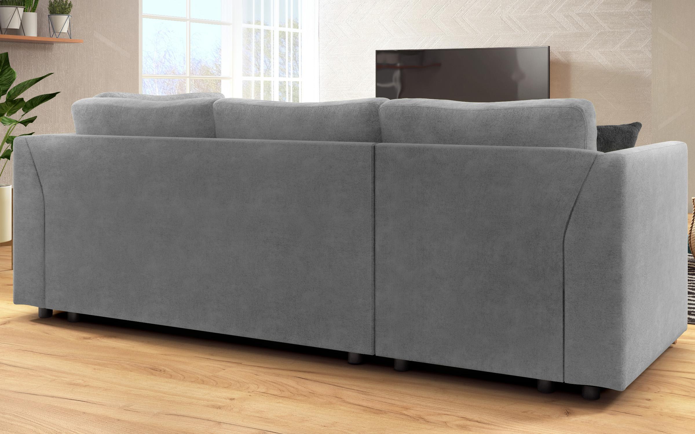 Extendable corner sofa Toscana S, light grey + dark grey  7