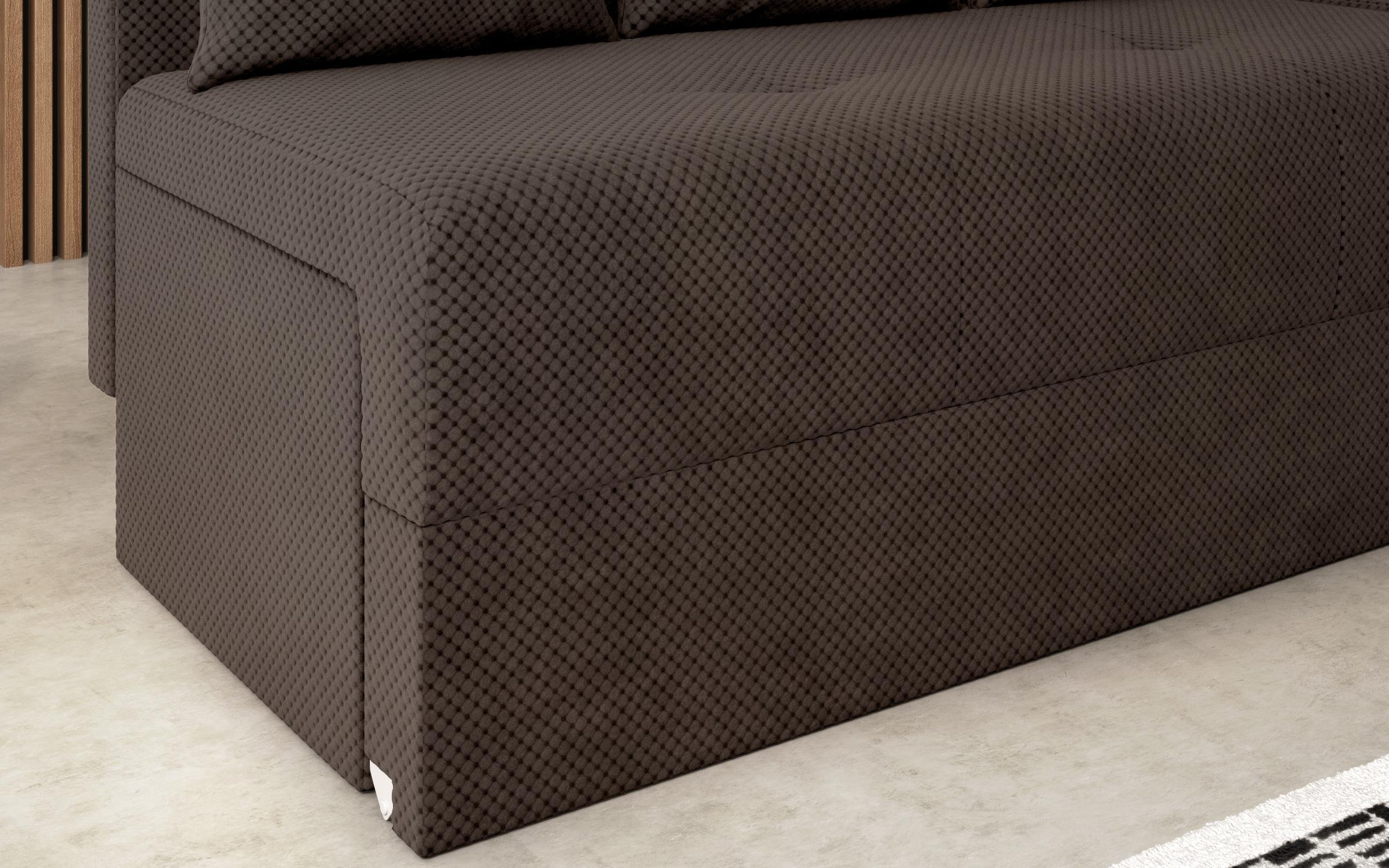 Sofa + ottoman Ugo, brown  6