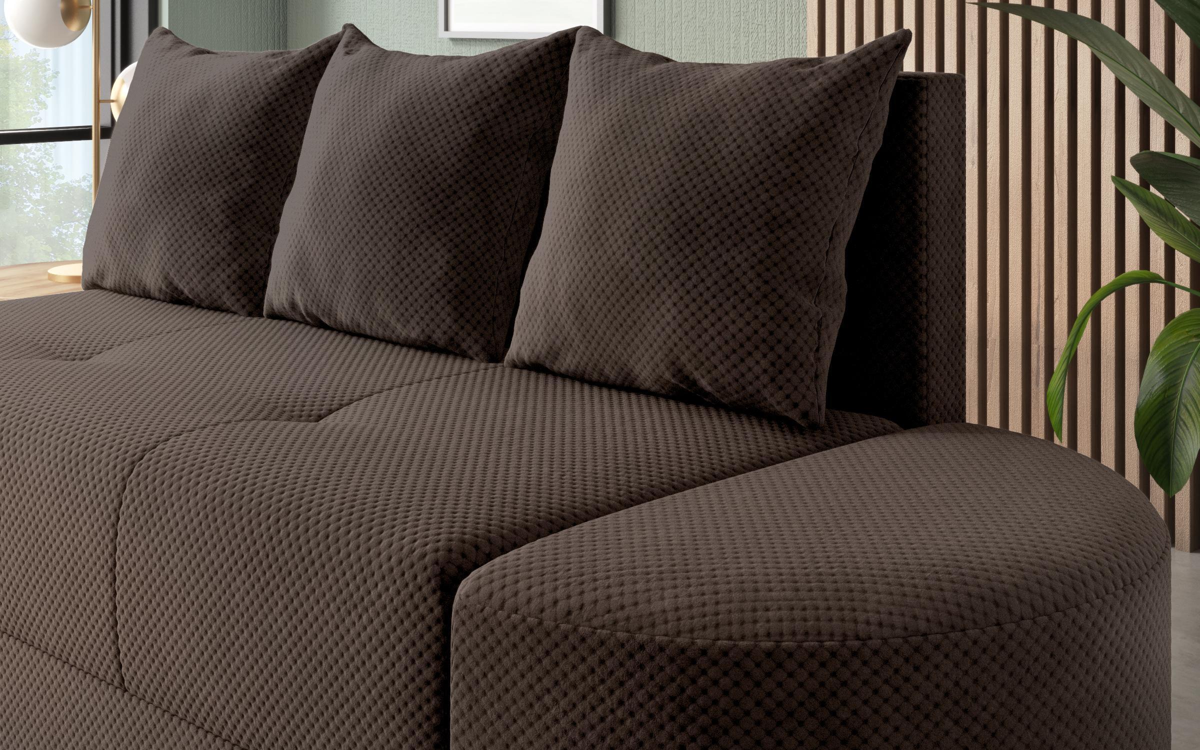 Sofa + ottoman Ugo, brown  7