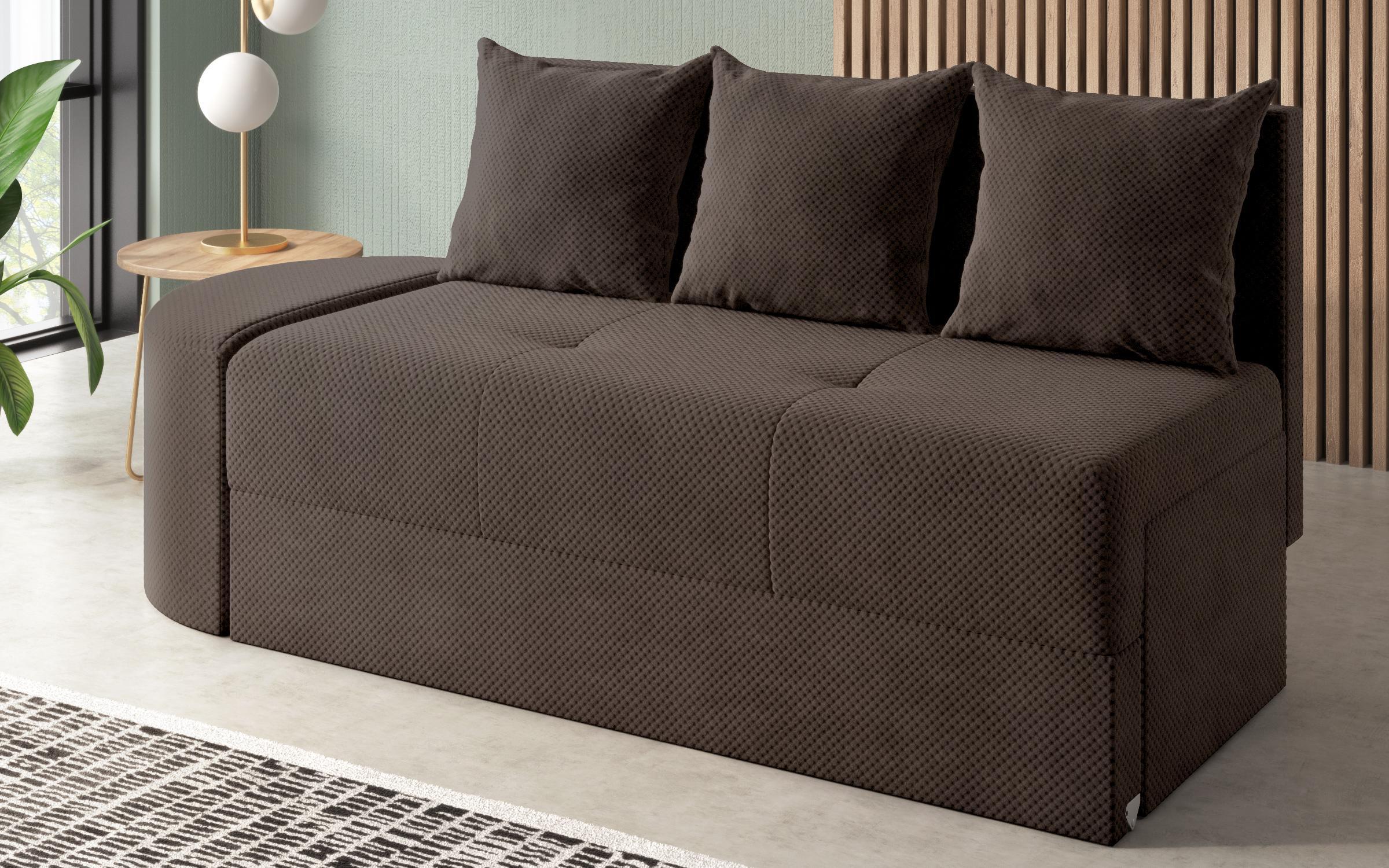 Sofa + ottoman Ugo, brown  4