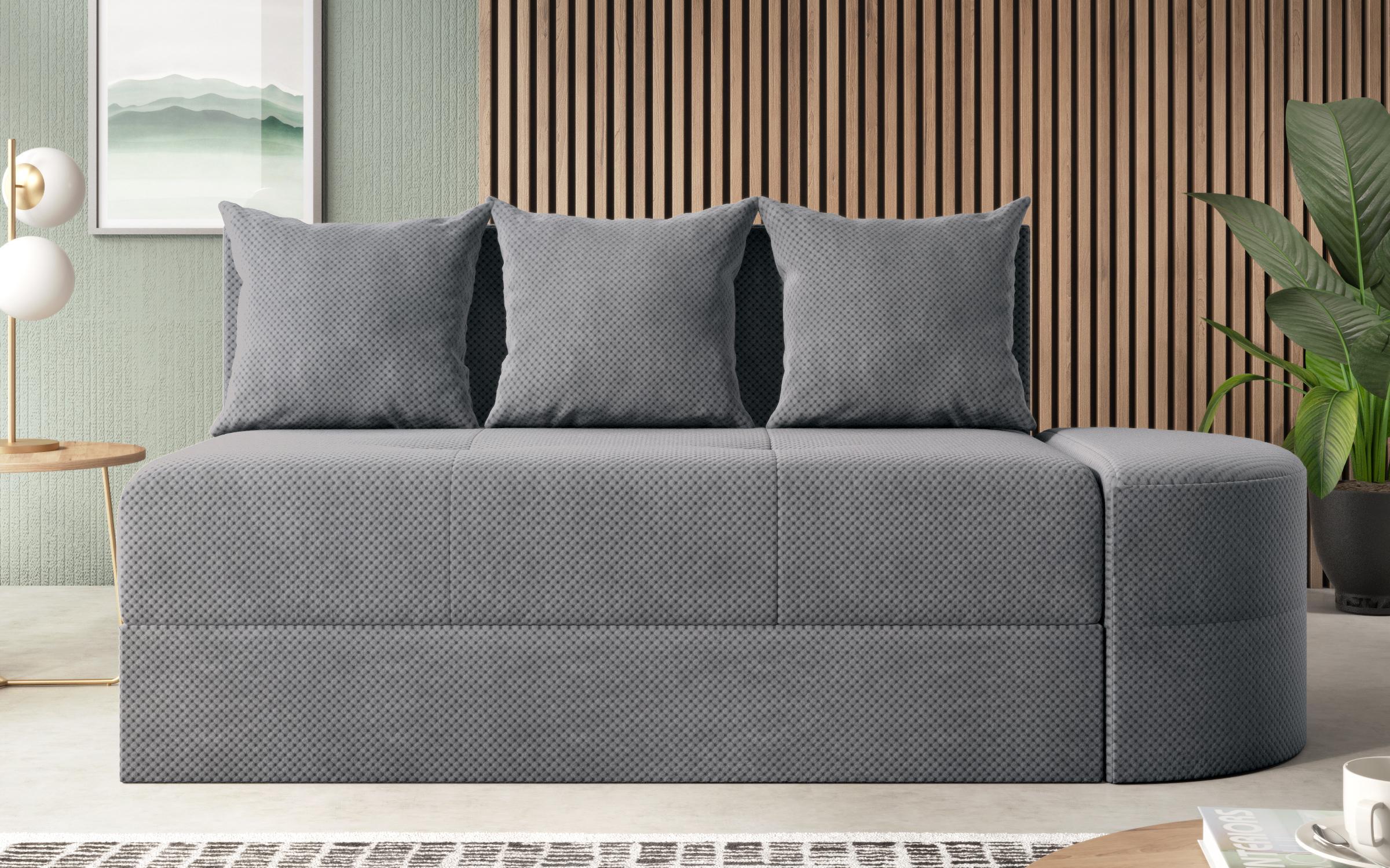 Extendable sofa + оttoman Ugo, grey  3