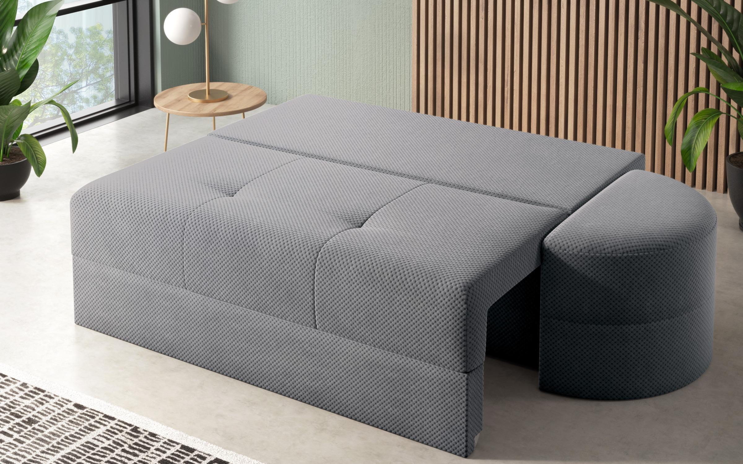 Extendable sofa + оttoman Ugo, grey  7
