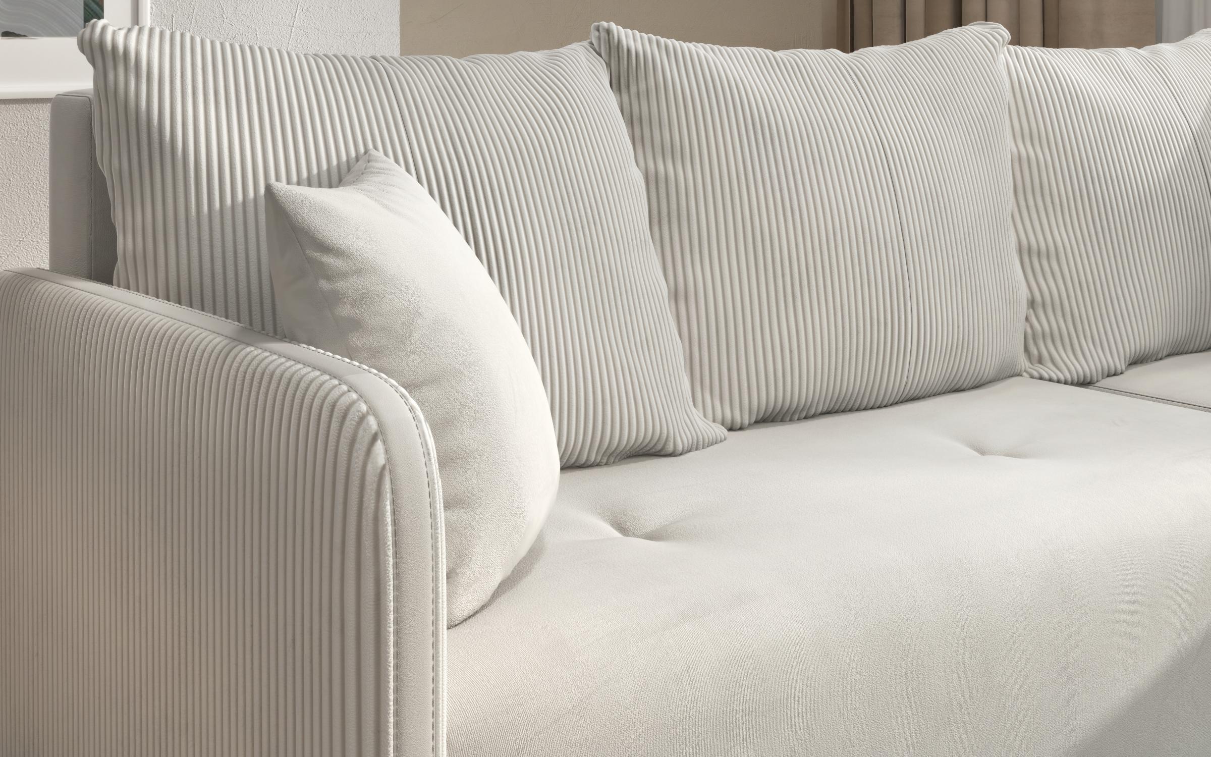 Extendable corner sofa Alexa, light beige  12