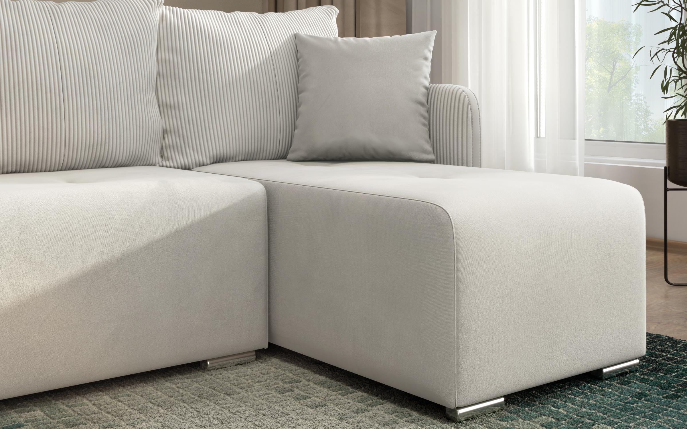 Extendable corner sofa Alexa, light beige  13