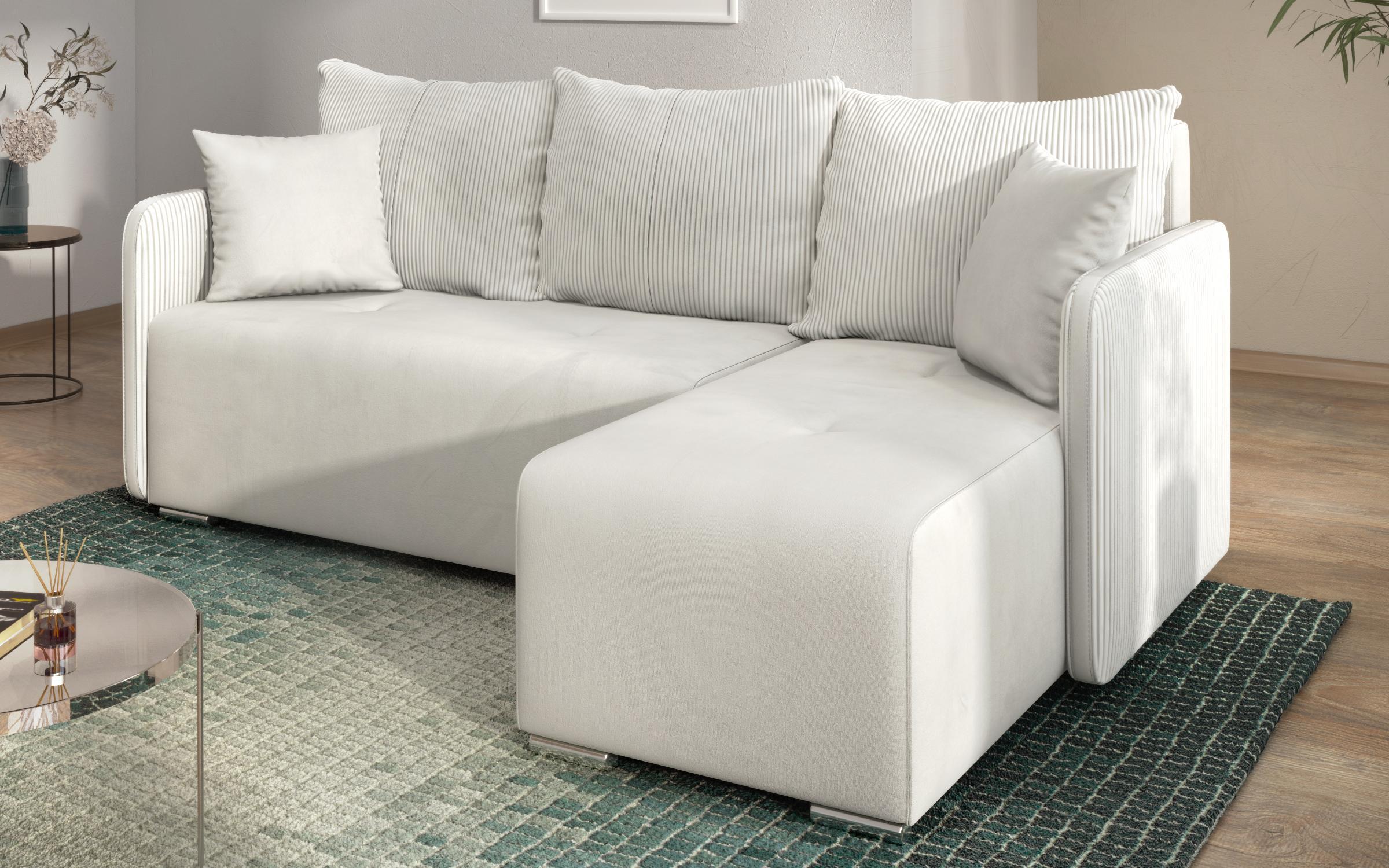 Extendable corner sofa Alexa, light beige  9