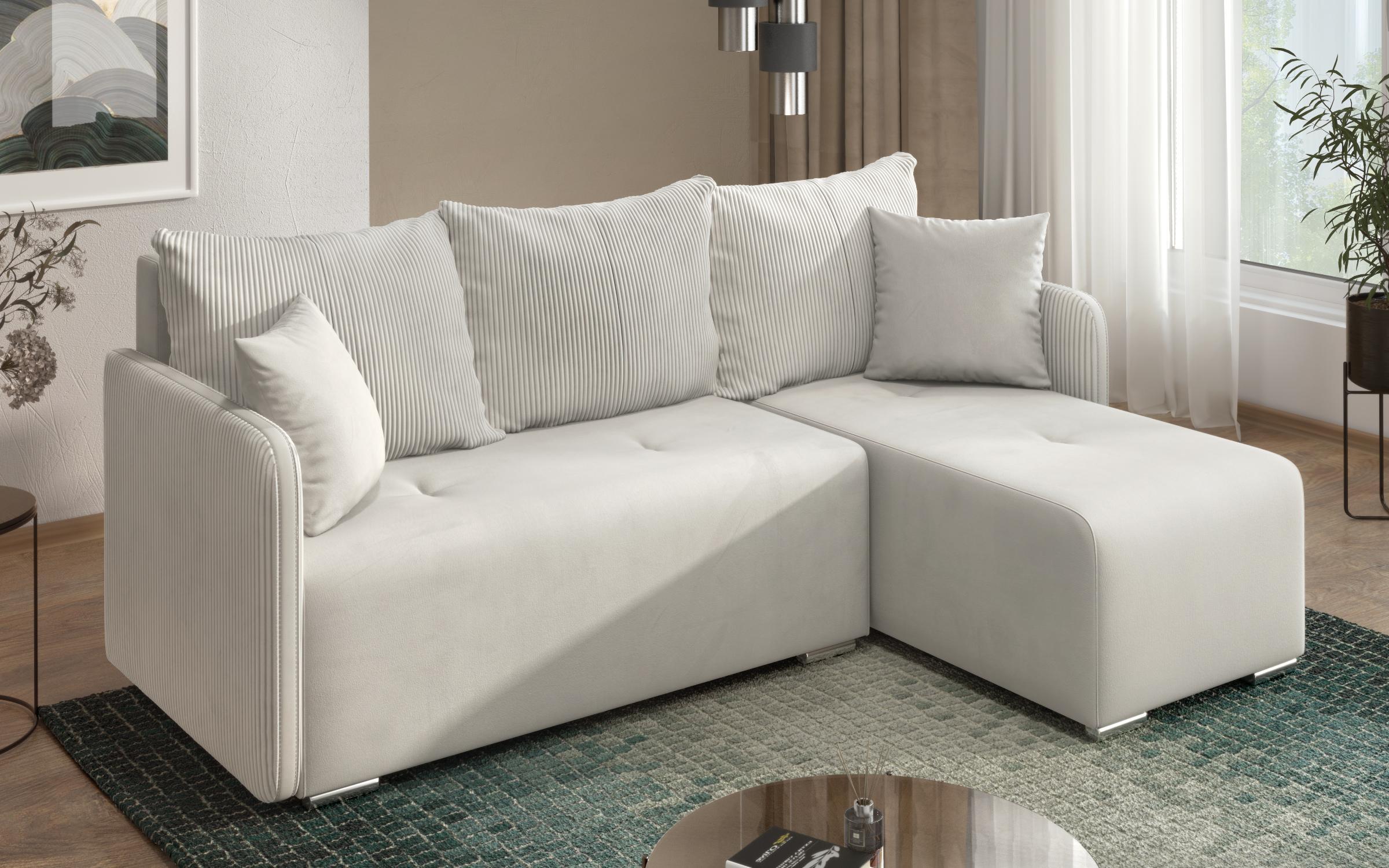 Extendable corner sofa Alexa, light beige  8