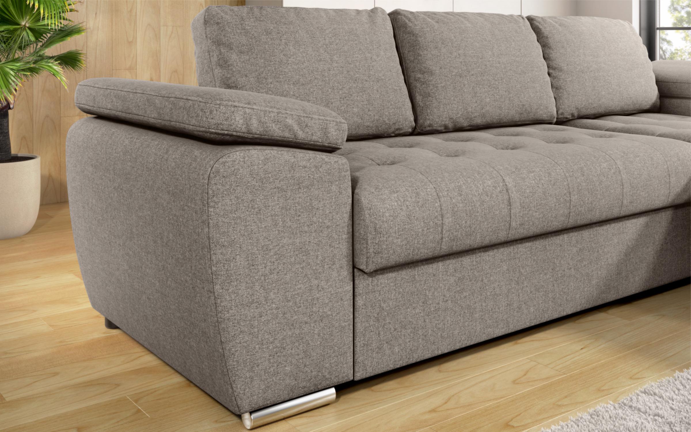 Extendable corner sofa Valencia Pocket, beige  5