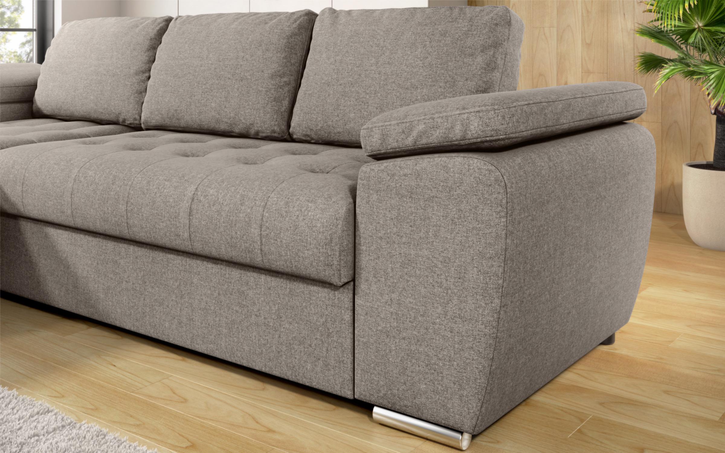 Extendable corner sofa Valencia Pocket, beige  10
