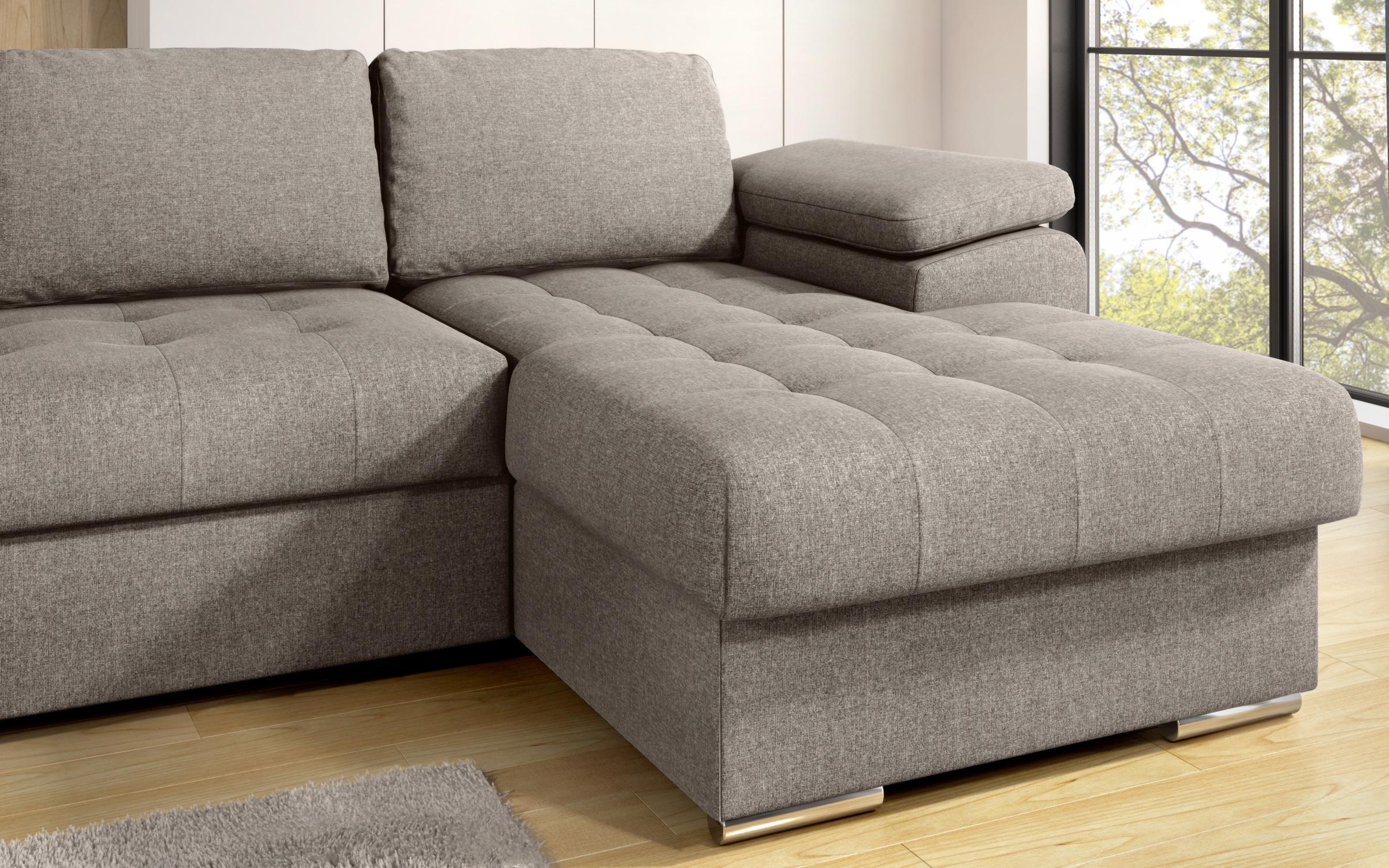 Extendable corner sofa Valencia Pocket, beige  4