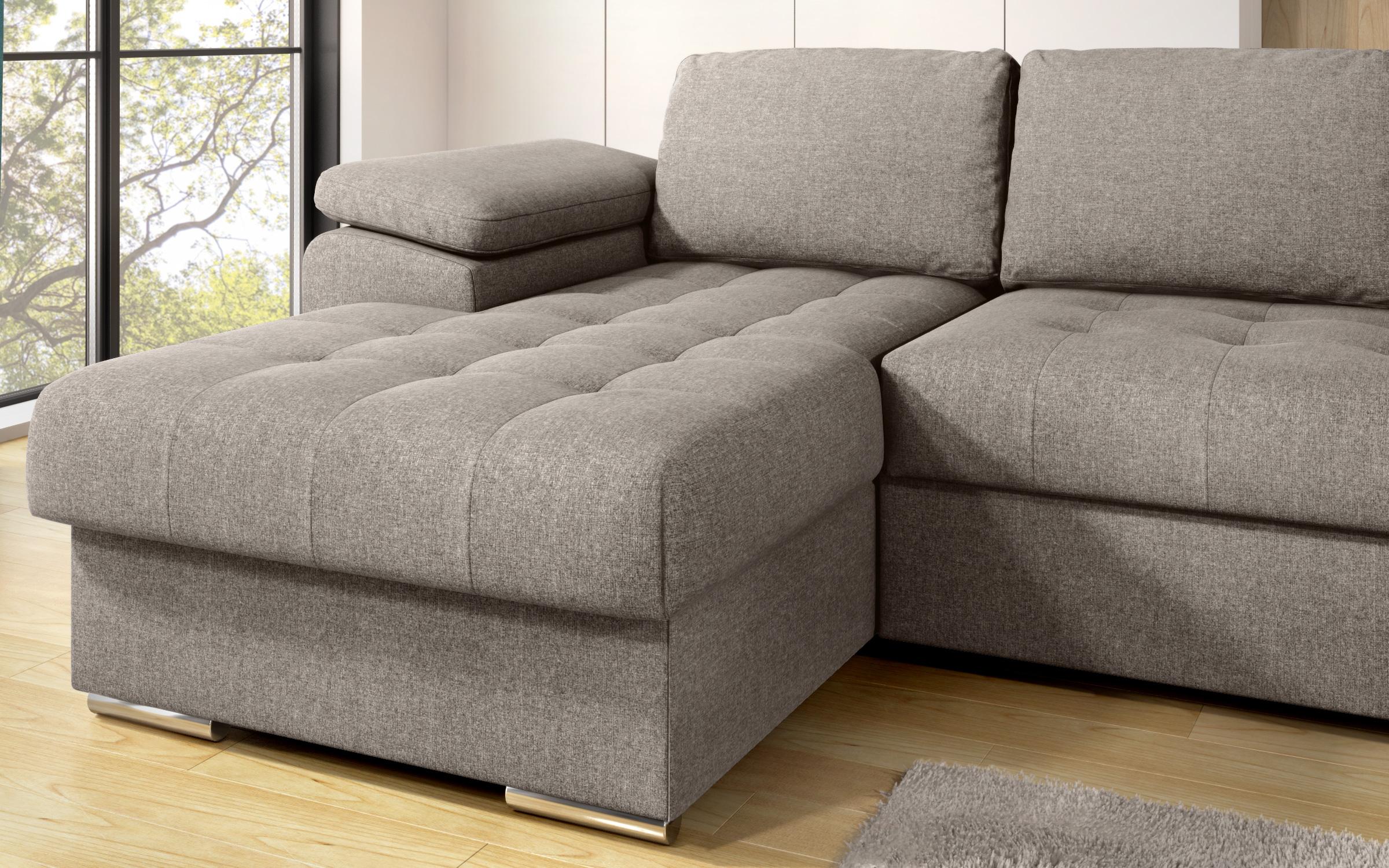 Extendable corner sofa Valencia Pocket, beige  11