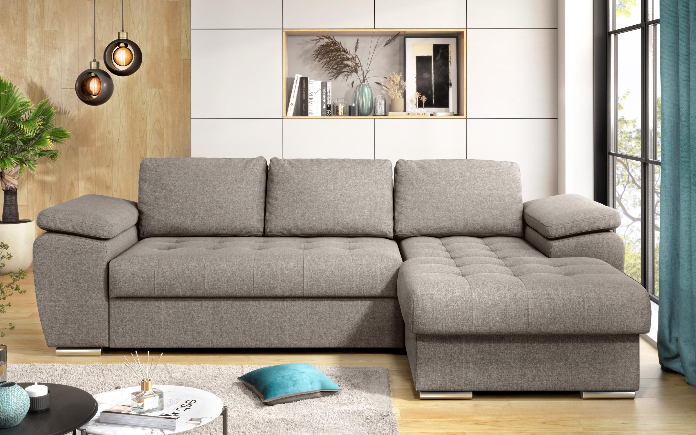 Extendable corner sofa Valencia Pocket, beige  3