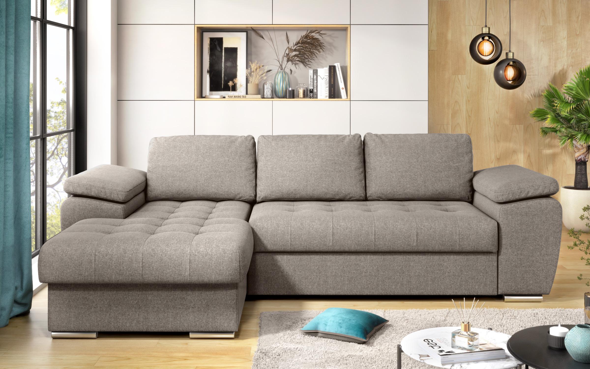 Extendable corner sofa Valencia Pocket, beige  3