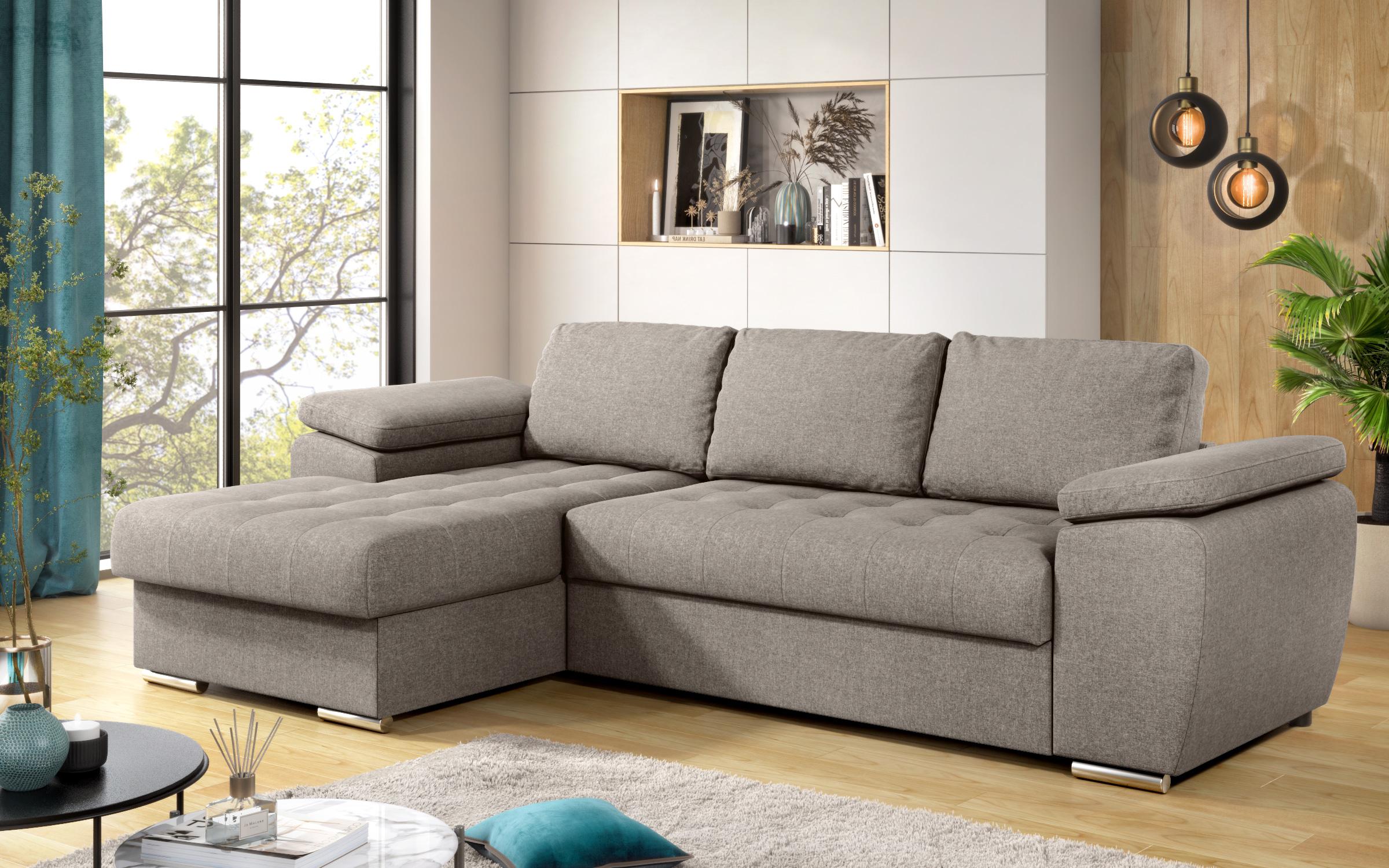 Extendable corner sofa Valencia Pocket, beige  5