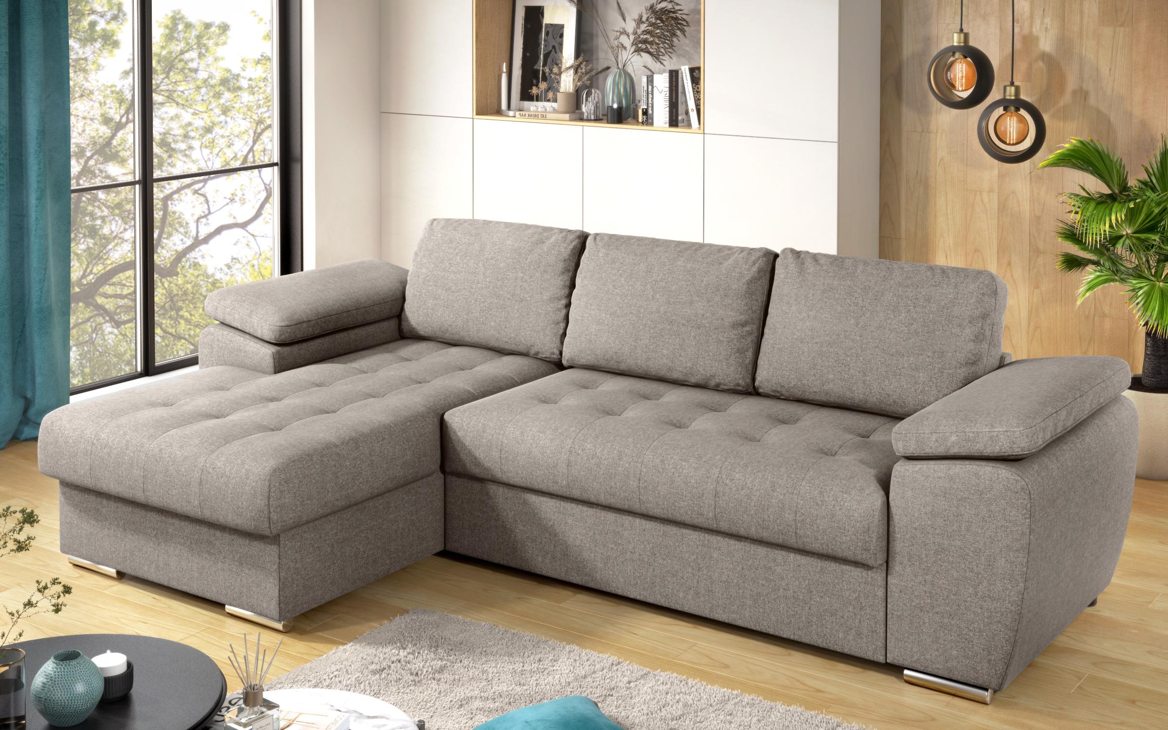 Extendable corner sofa Valencia Pocket, beige  6