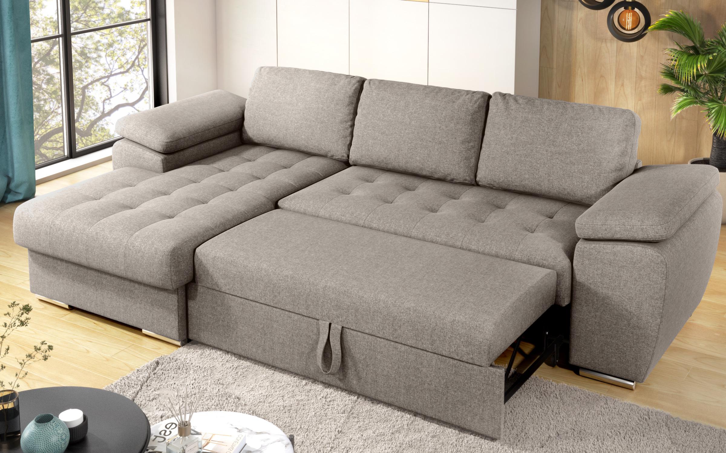 Extendable corner sofa Valencia Pocket, beige  8