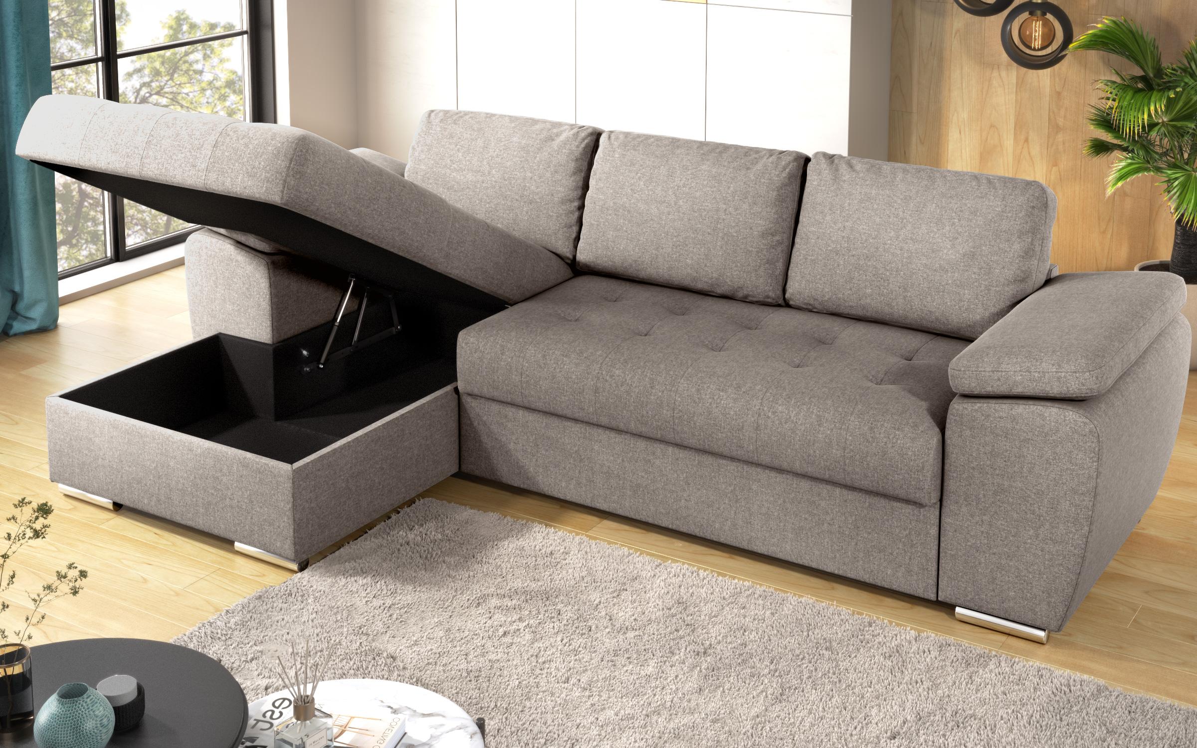 Extendable corner sofa Valencia Pocket, beige  7