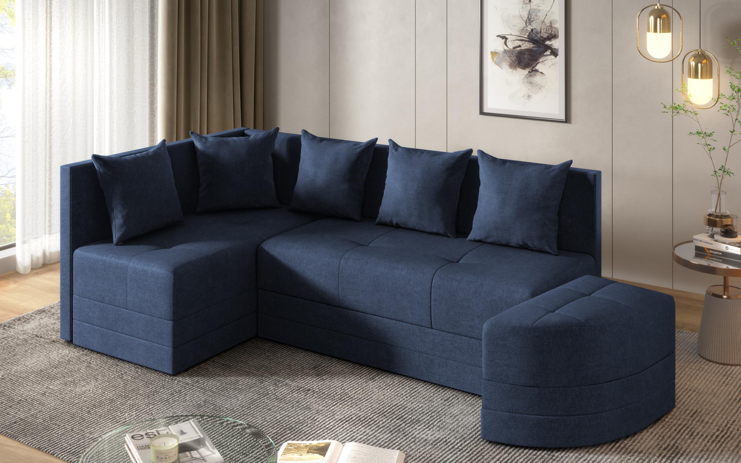 Extendable sofa Reilly, blue  6