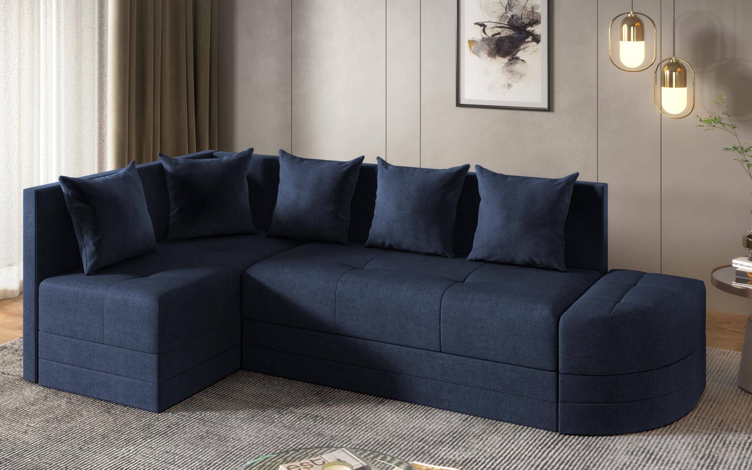 Extendable sofa Reilly, blue  7