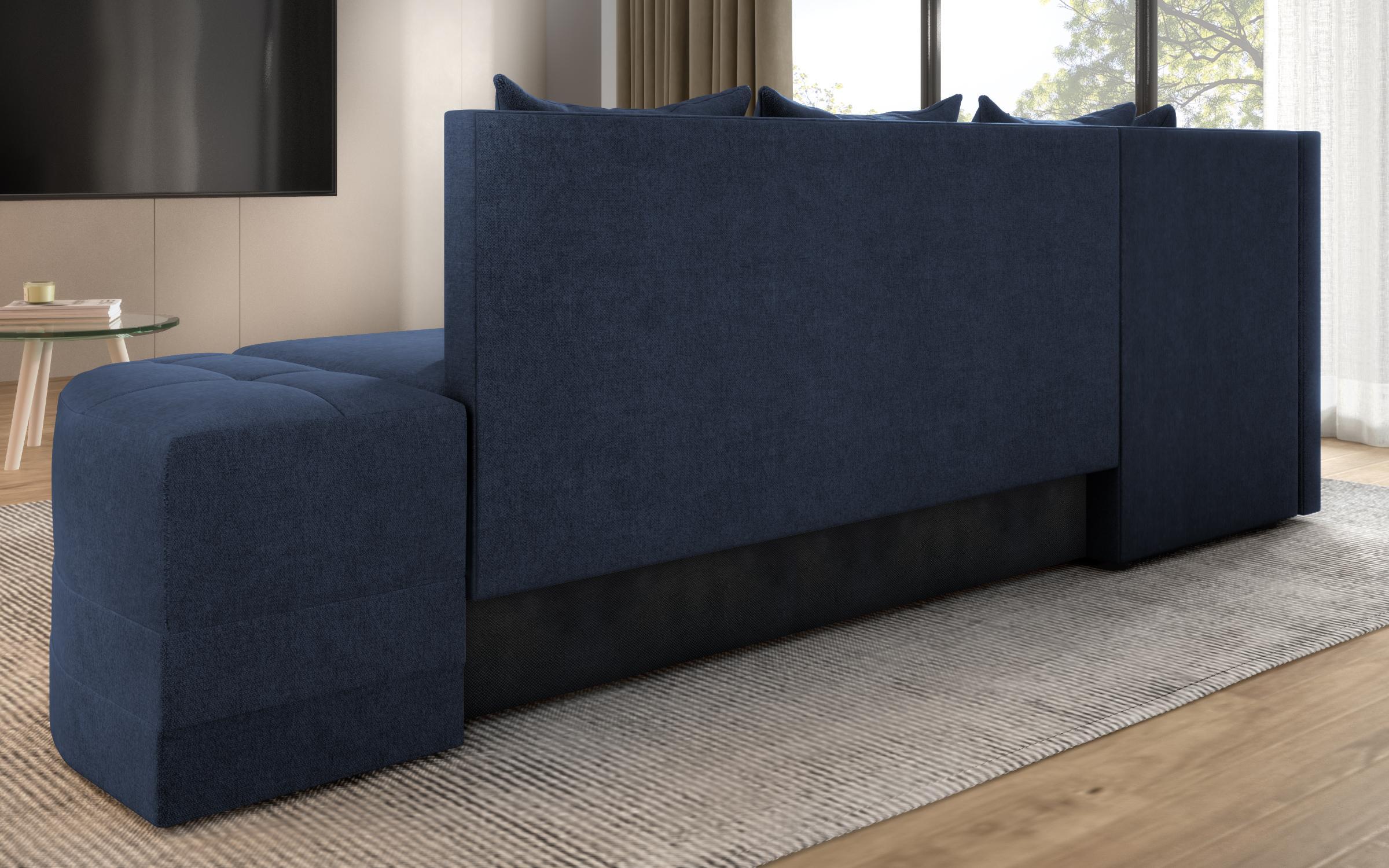 Extendable sofa Reilly, blue  9