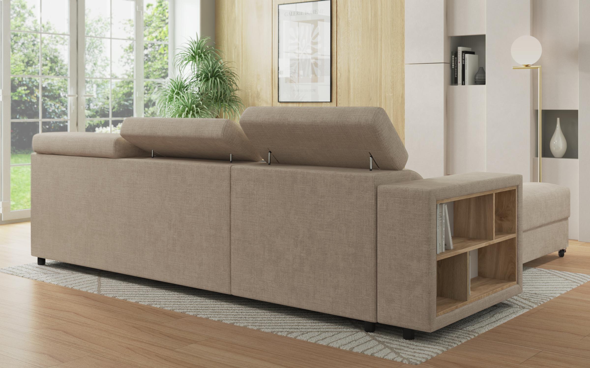 Extendable corner sofa Adoro, ecru  7