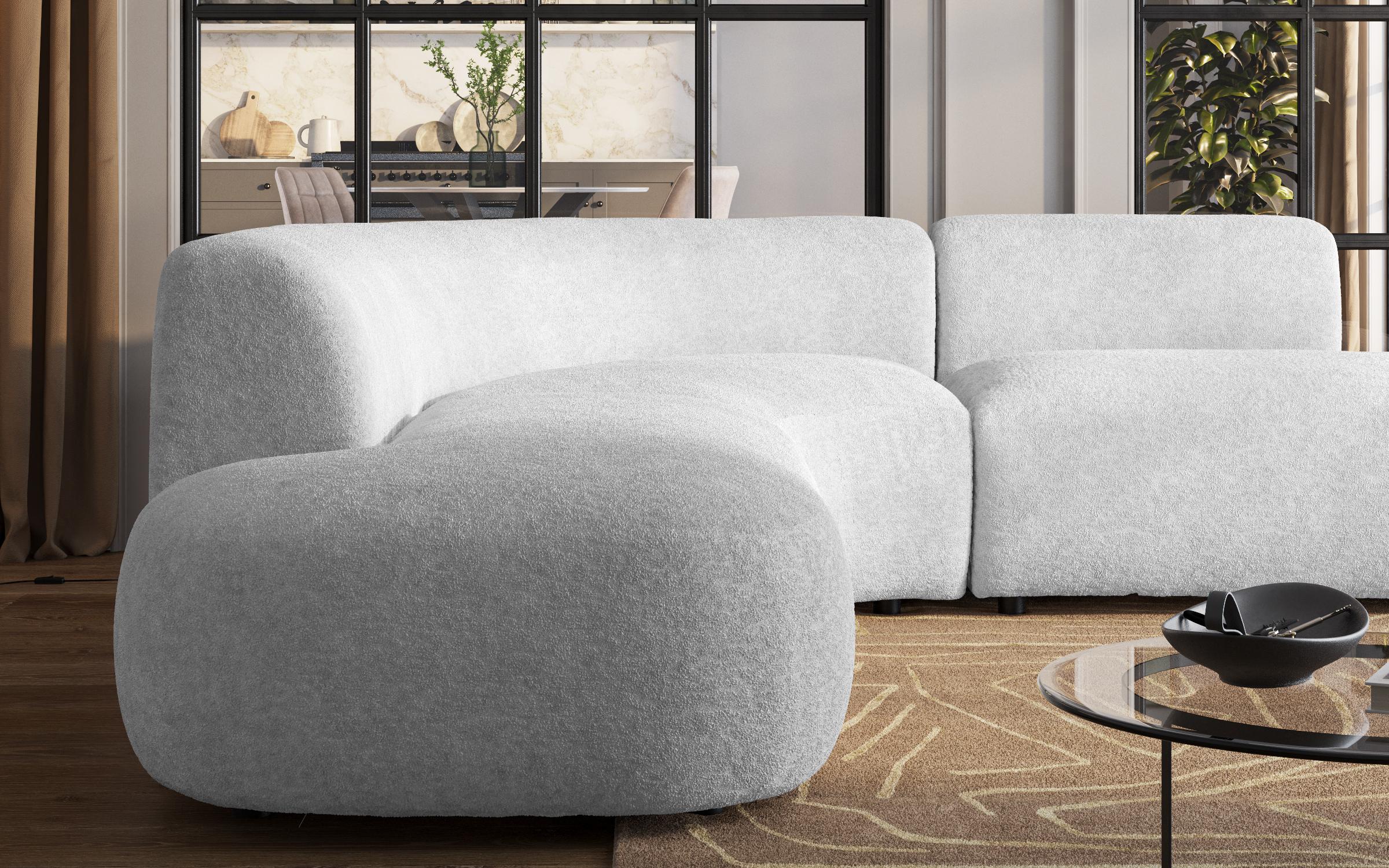 Corner sofa Alino, white  5