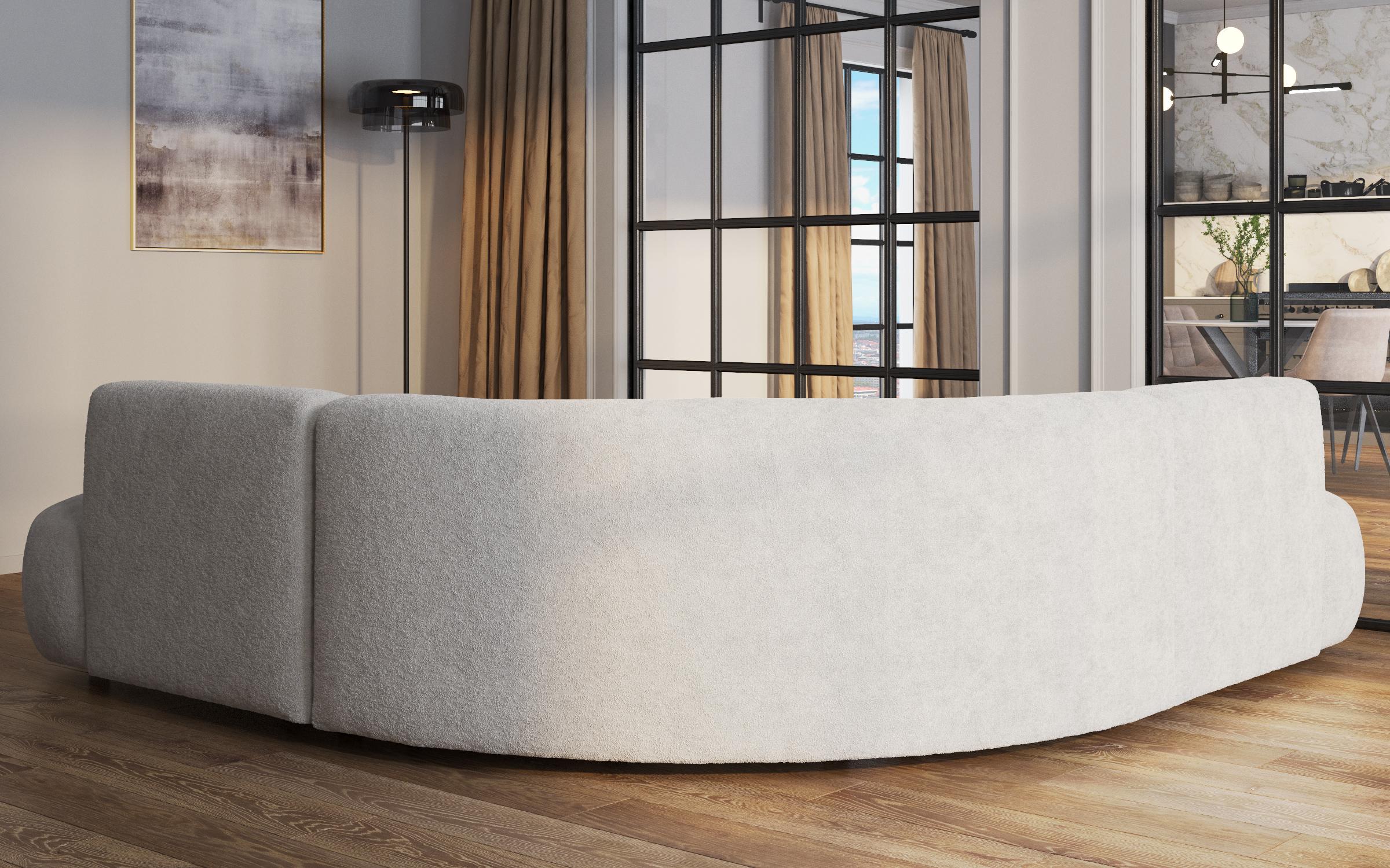 Corner sofa Alino, white  6