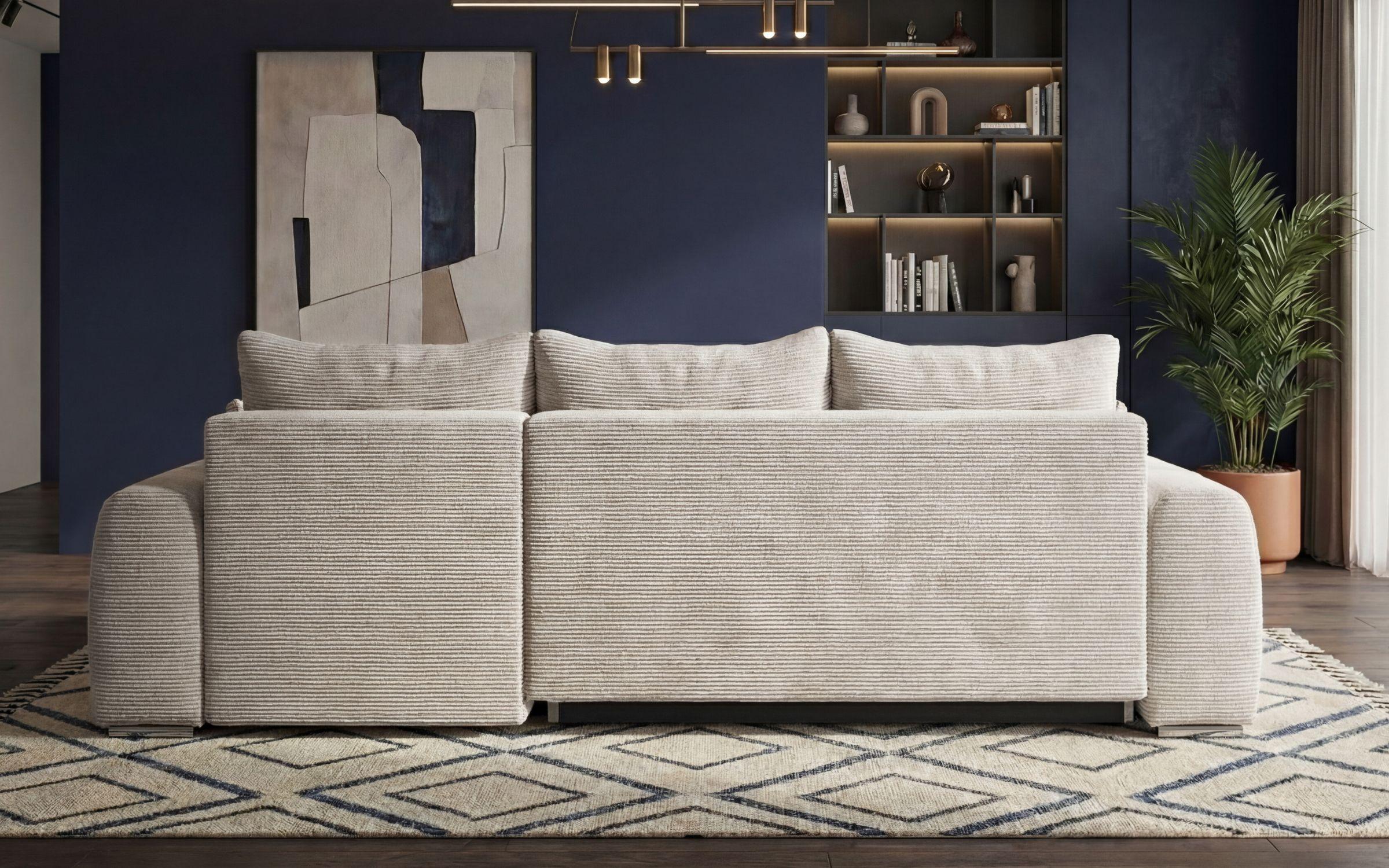 Extendable corner sofa Apollo Spring, light beige  5